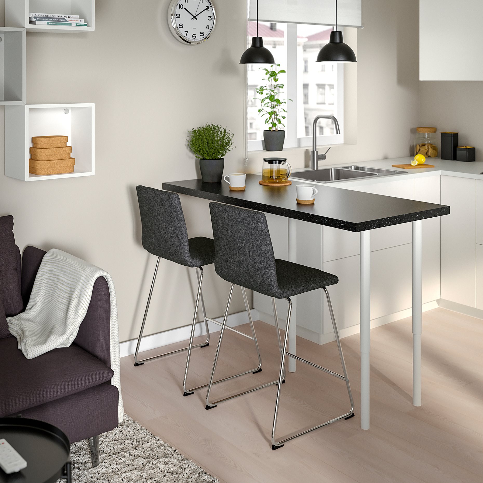LILLÅNÄS, bar stool, 63 cm, 905.347.91