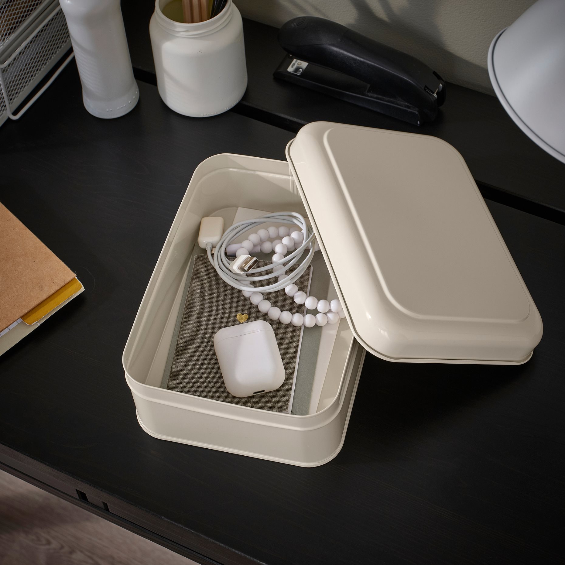 PLOGFÅRA, storage box with lid, 22x16x8 cm, 905.432.10