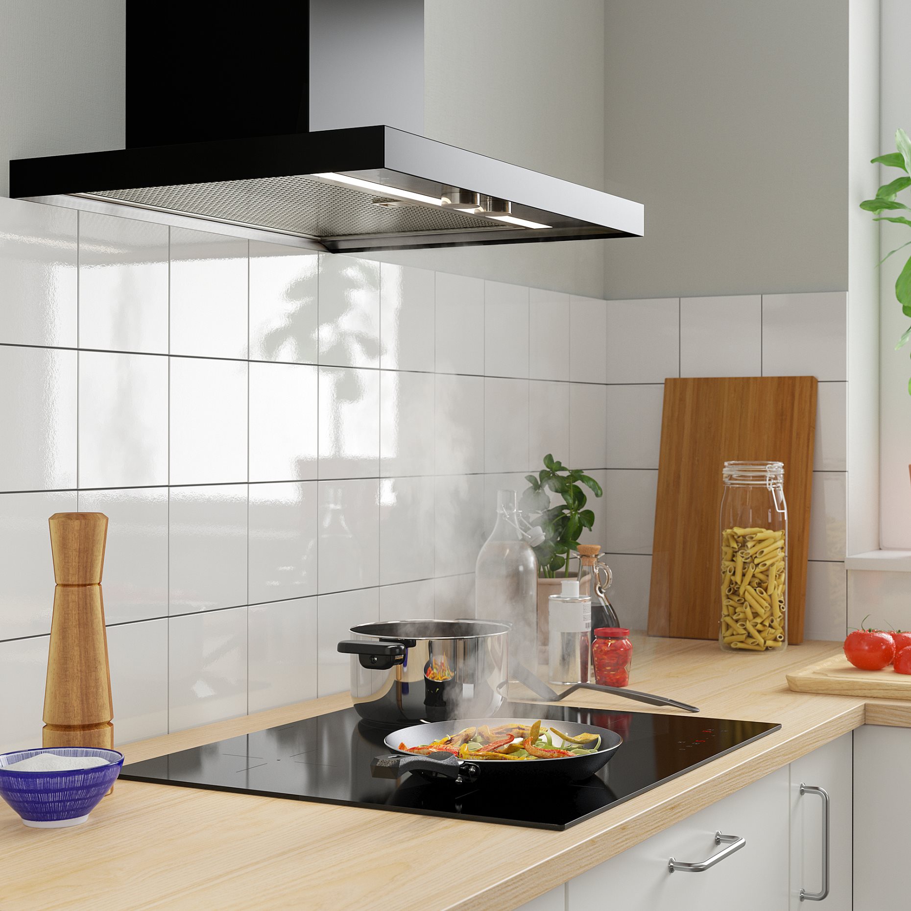 VILSTA, επαγωγική εστία/IKEA 300, 59 cm, 905.577.25