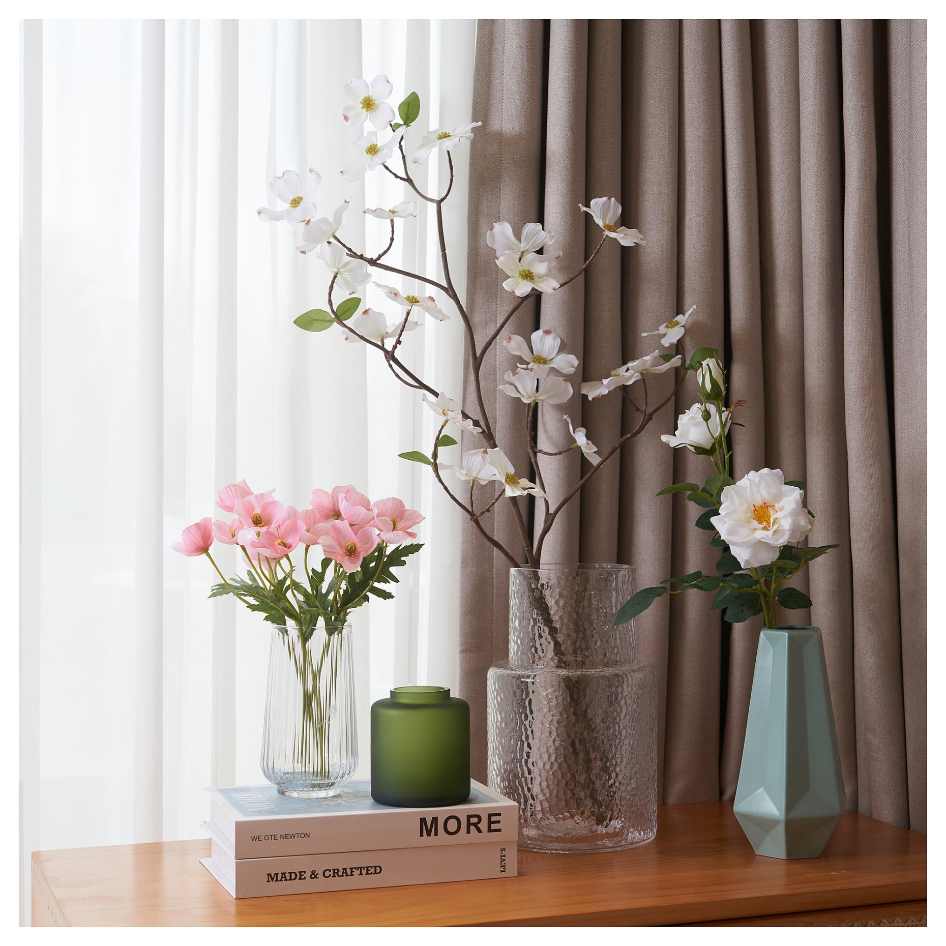 SMYCKA, artificial flower in/outdoor/Rose, 65 cm, 905.601.48