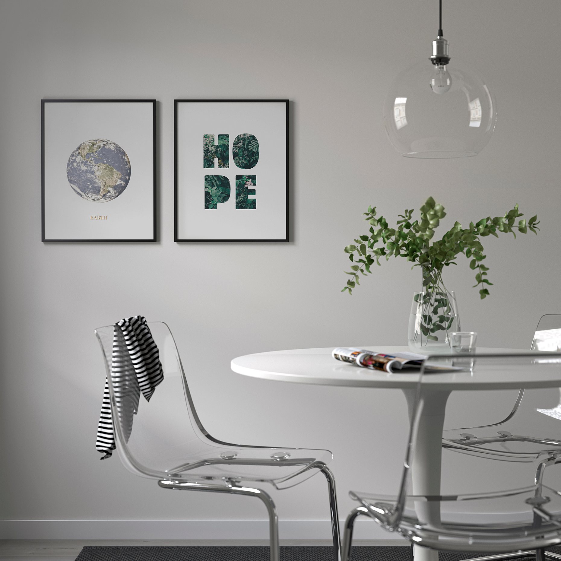 BILD, poster/view of Earth/set of 2, 40x50 cm, 905.705.43