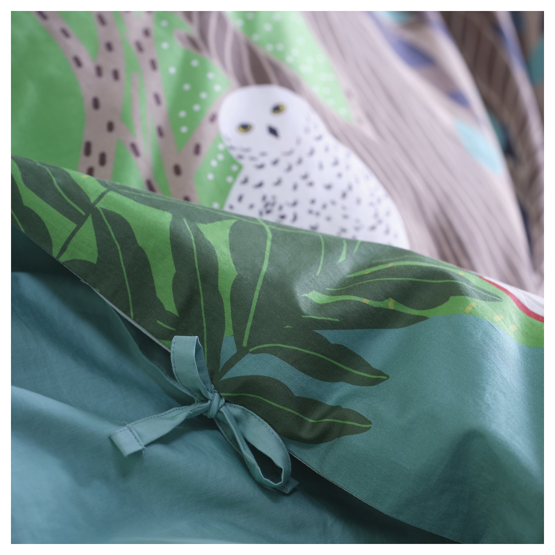 SKOGSDUVA, duvet cover and pillowcase/forest pattern, 150x200/50x60 cm, 905.768.56