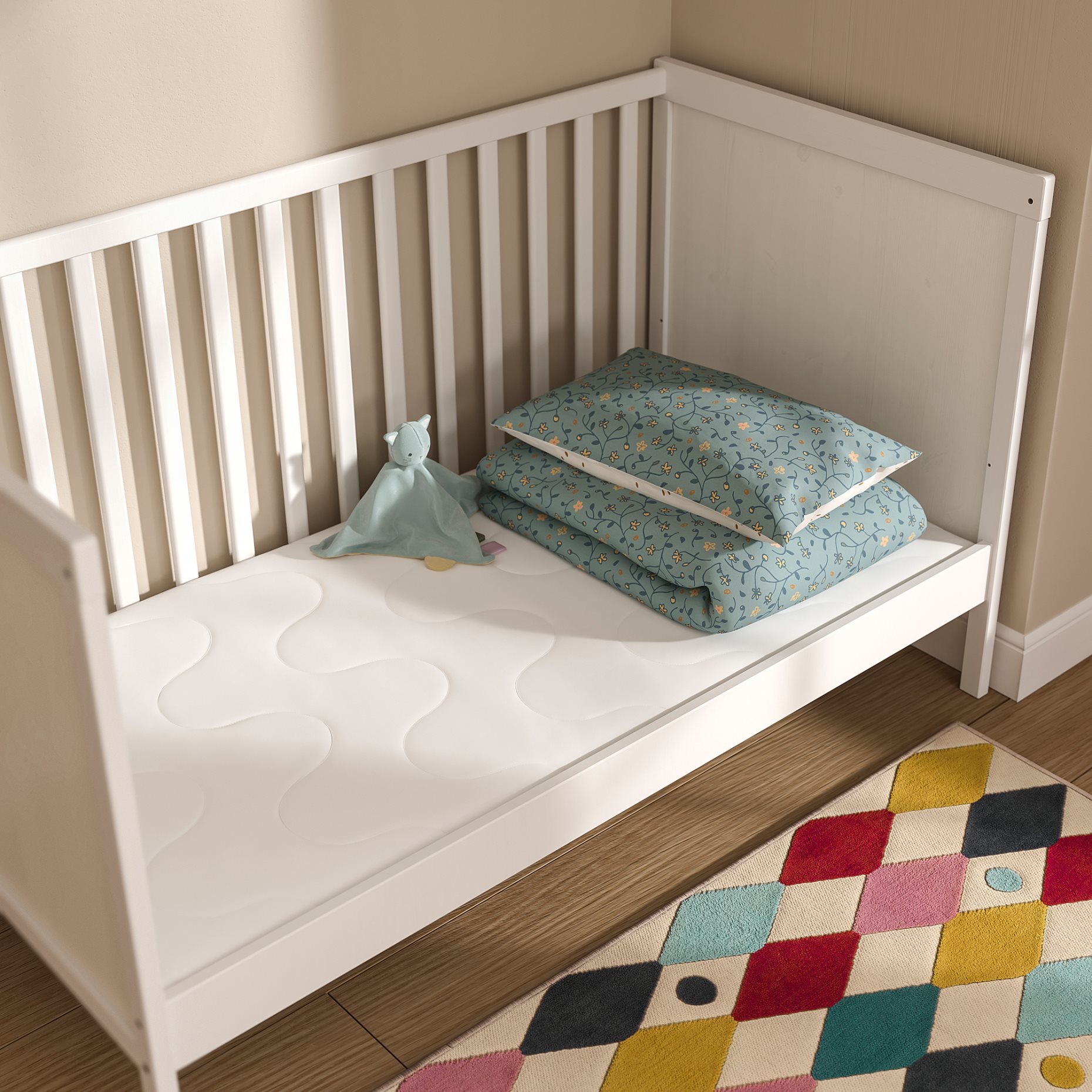 SKÖNAST, foam mattress for cot, 70x140x8 cm, 905.935.92