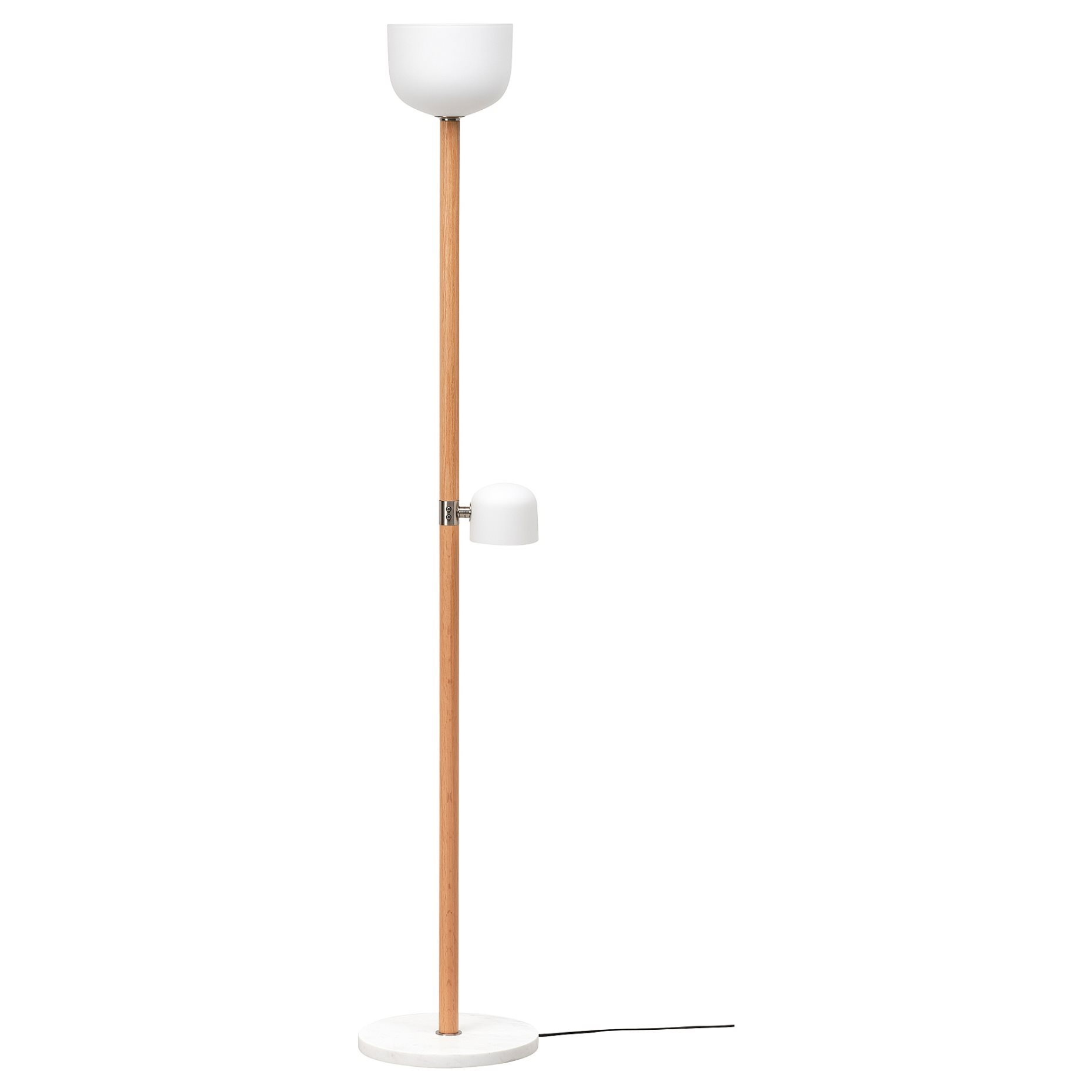 MOSSPLYM, floor uplighter/reading lamp, 180 cm, 905.972.03