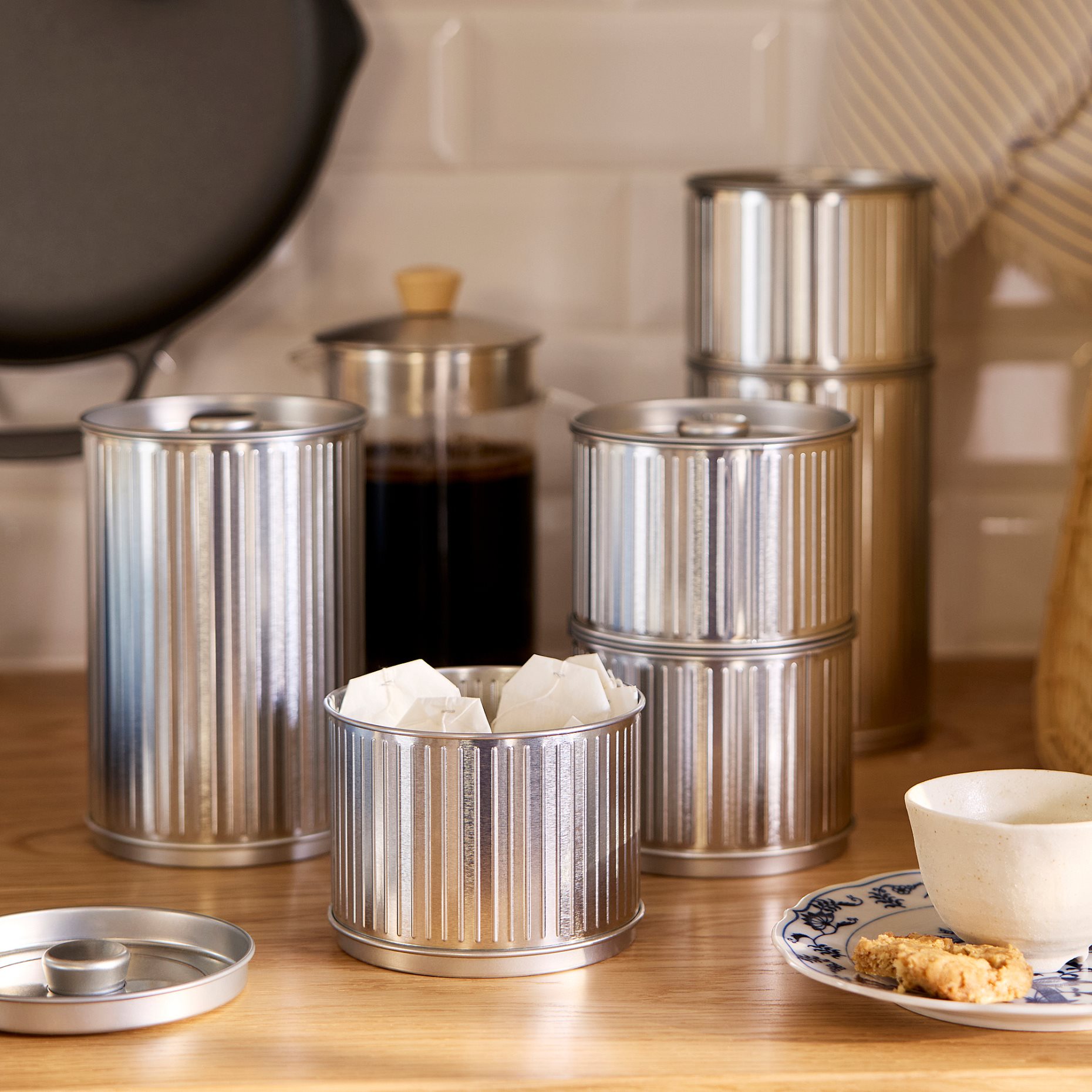 BETTHAJ, tin with lid for coffee/tea, 0.6 l, 906.056.89