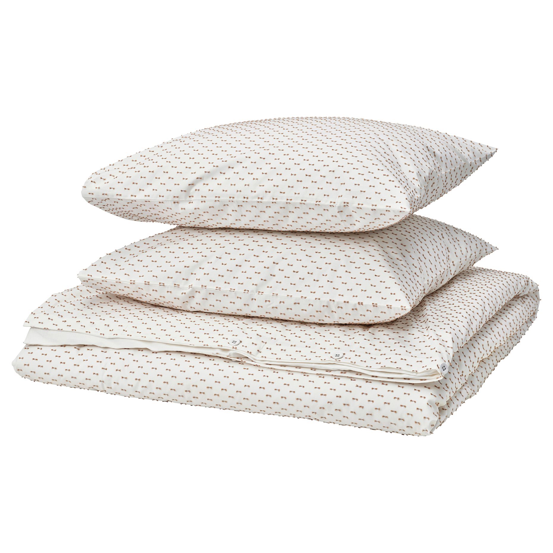 BANDKNIPPE, duvet cover and 2 pillowcases, 240x220/50x60 cm, 906.219.91