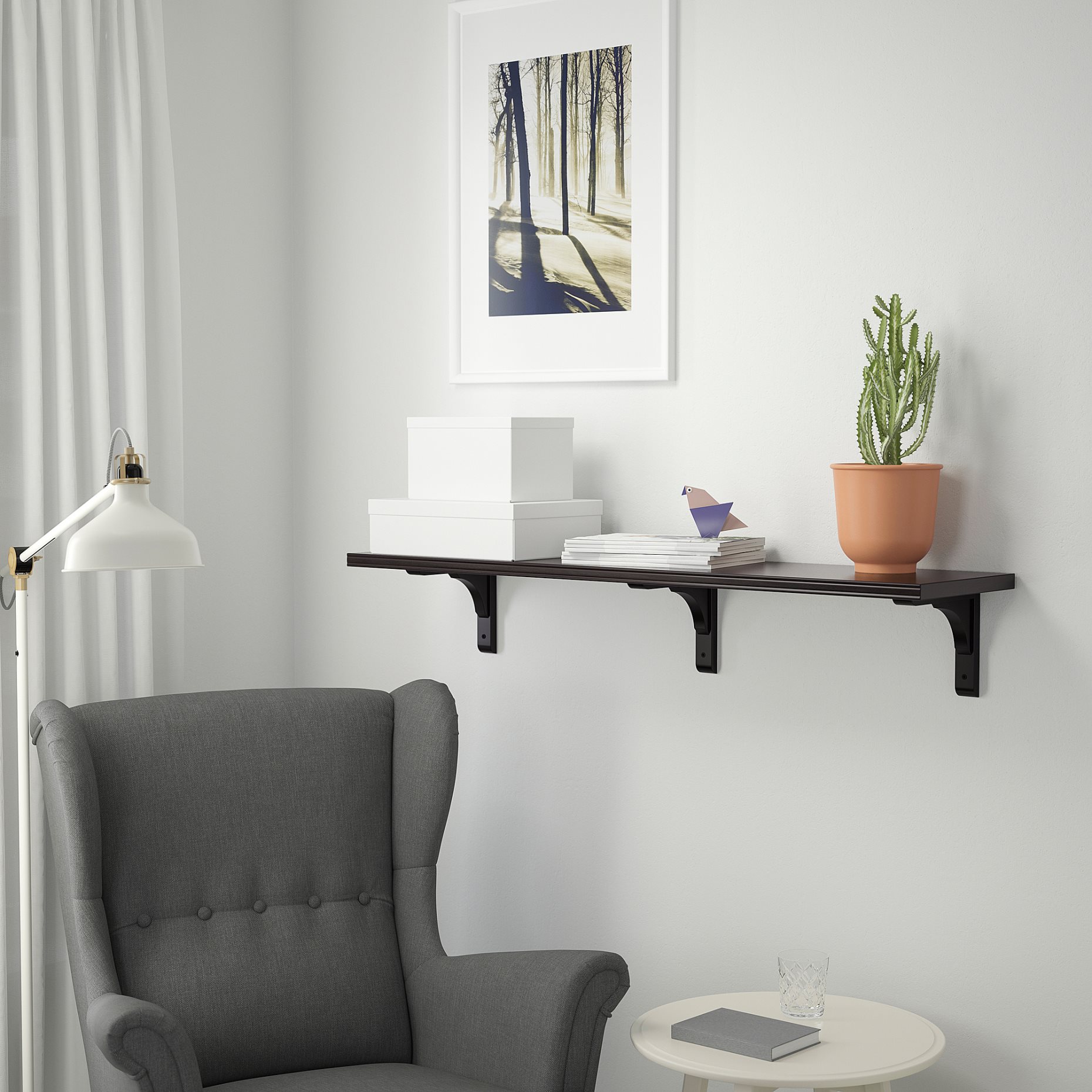 BERGSHULT/RAMSHULT, wall shelf, 992.906.18