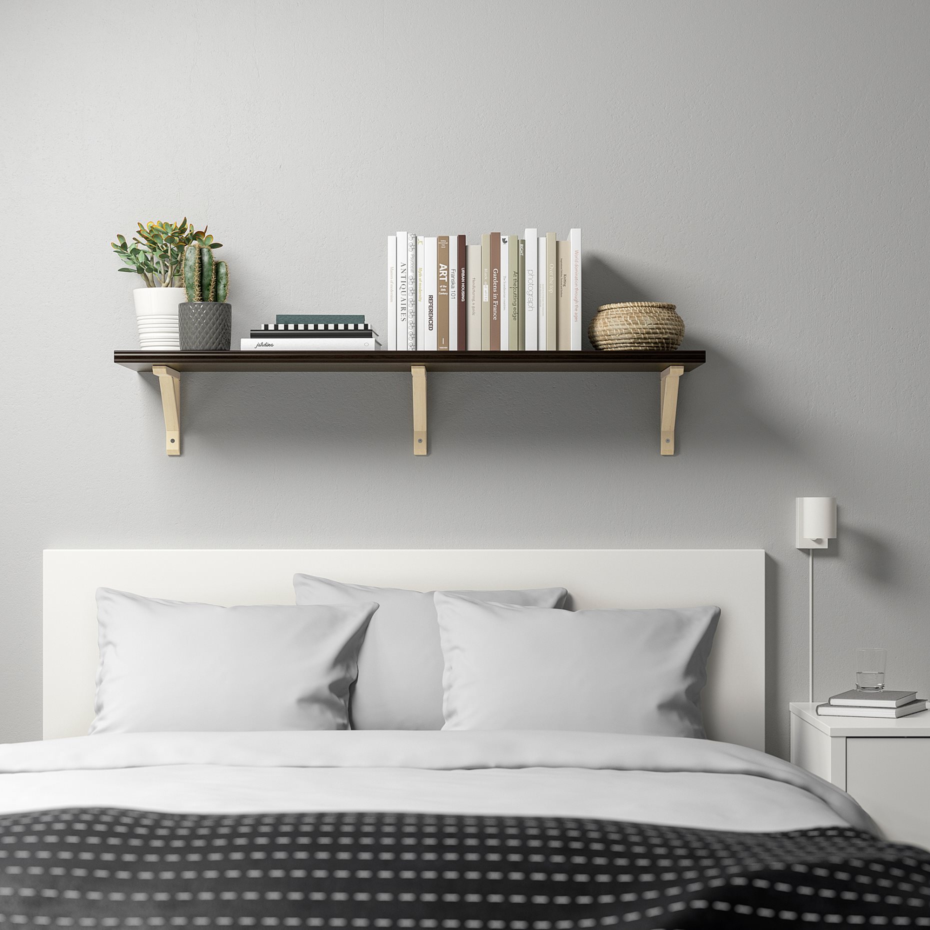 BERGSHULT/SANDSHULT, wall shelf, 120x30 cm, 993.260.14