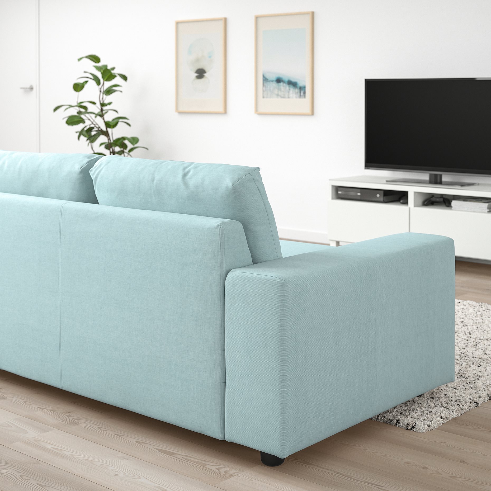 VIMLE, 2-seat sofa with wide armrests, 994.005.51