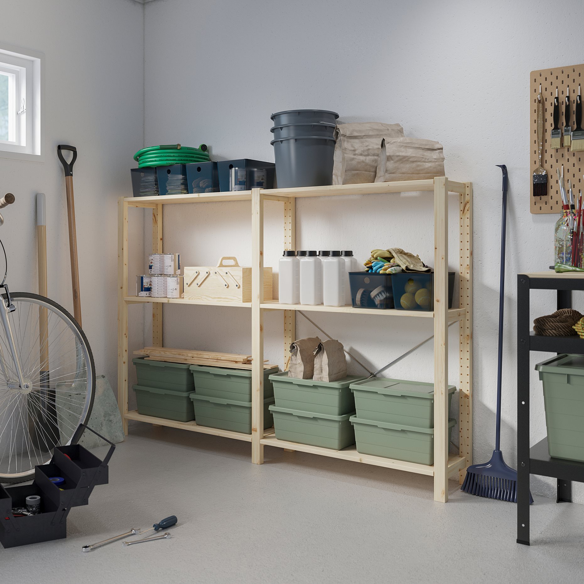 IVAR, 2 τμήματα/ράφια, 174x30x124 cm, 994.039.36