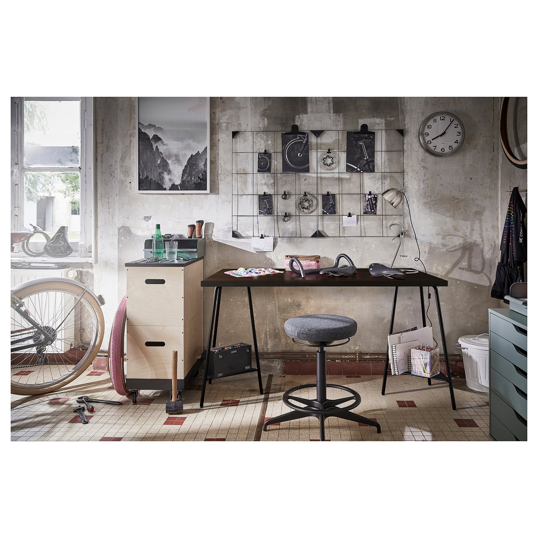 LAGKAPTEN/TILLSLAG, γραφείο, 140x60 cm, 994.175.18