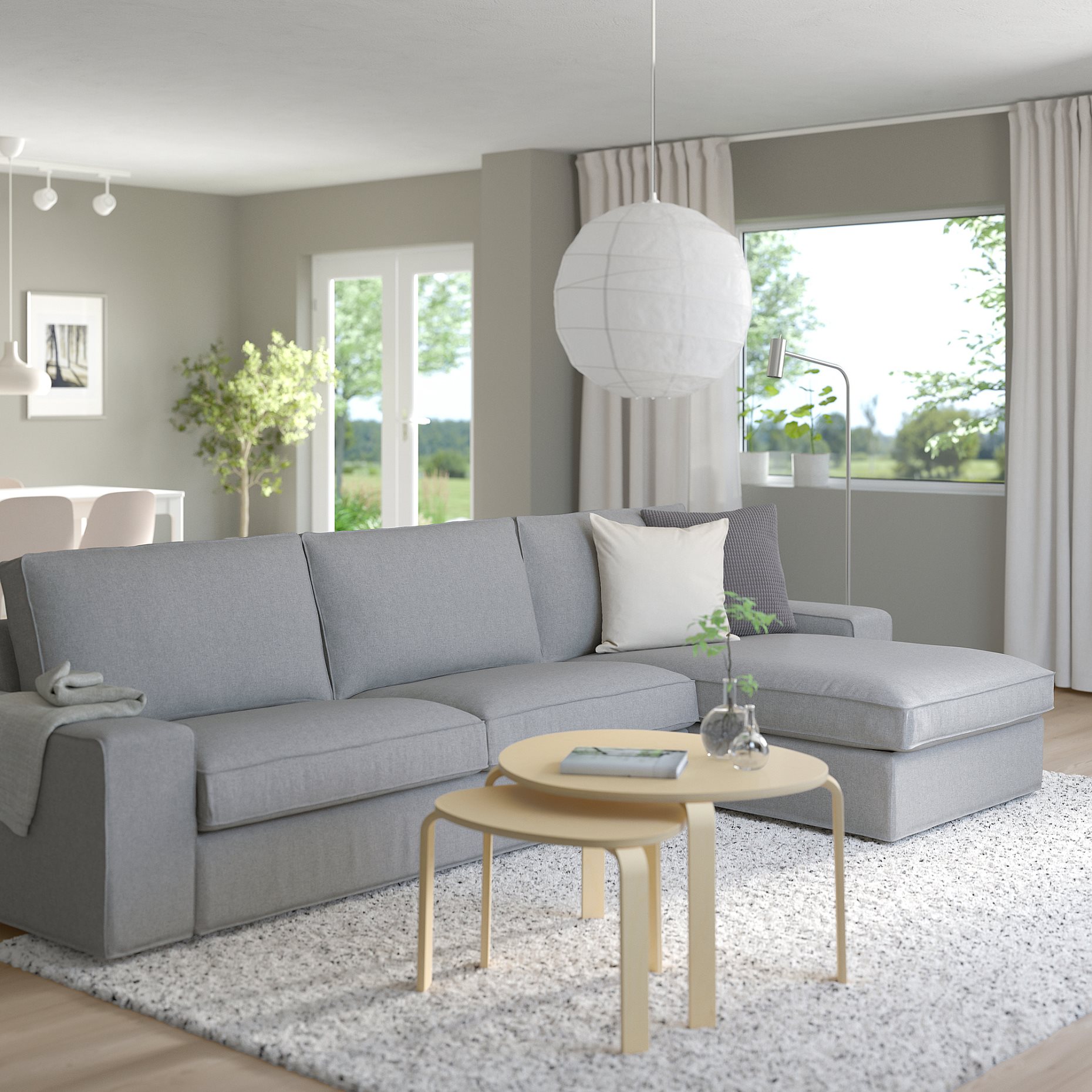 KIVIK, 4-seat sofa with chaise longue, 994.405.85