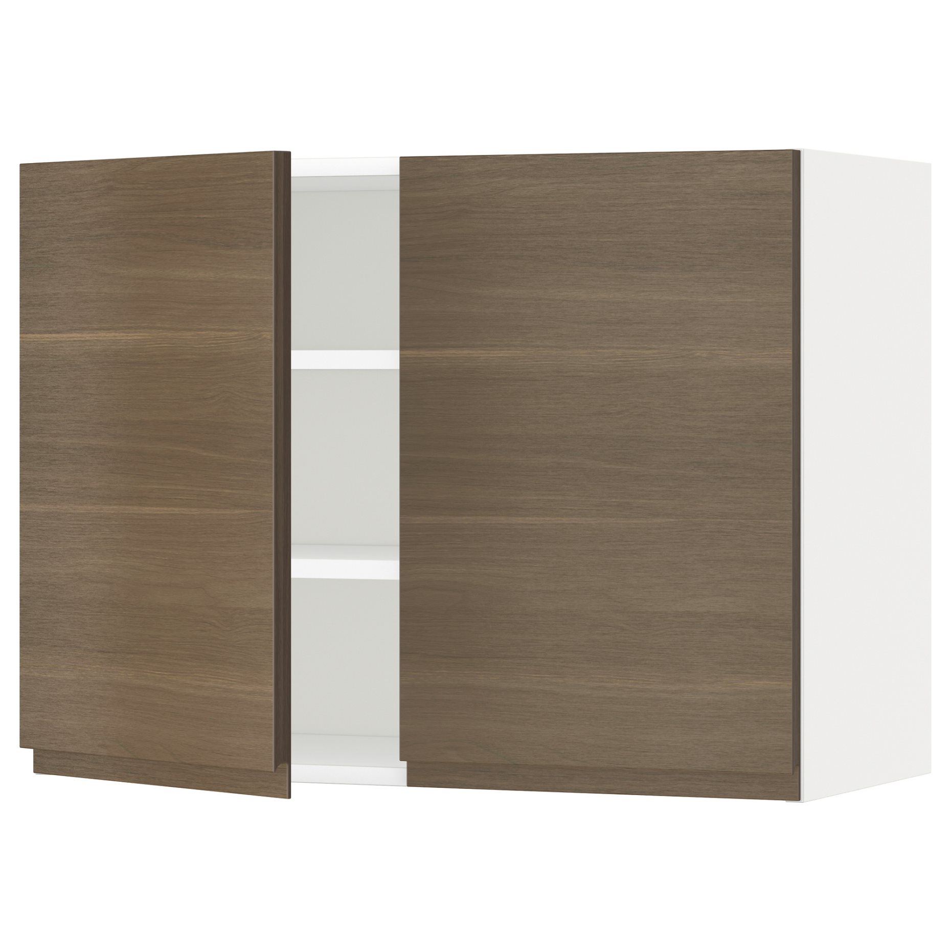 METOD, wall cabinet with shelves/2 doors, 80x60 cm, 994.580.52