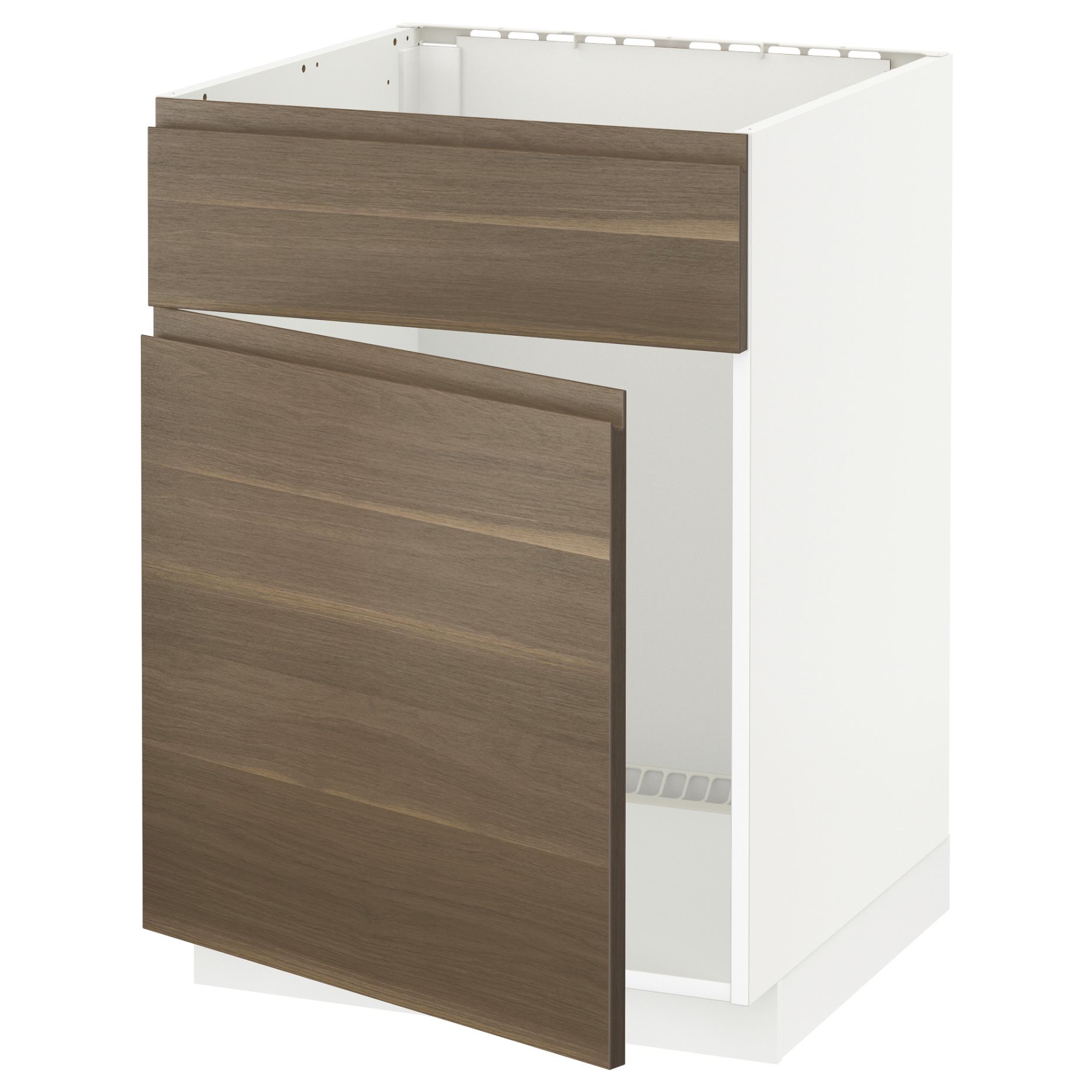 METOD, base cabinet for sink with door/front, 60x60 cm, 994.595.94