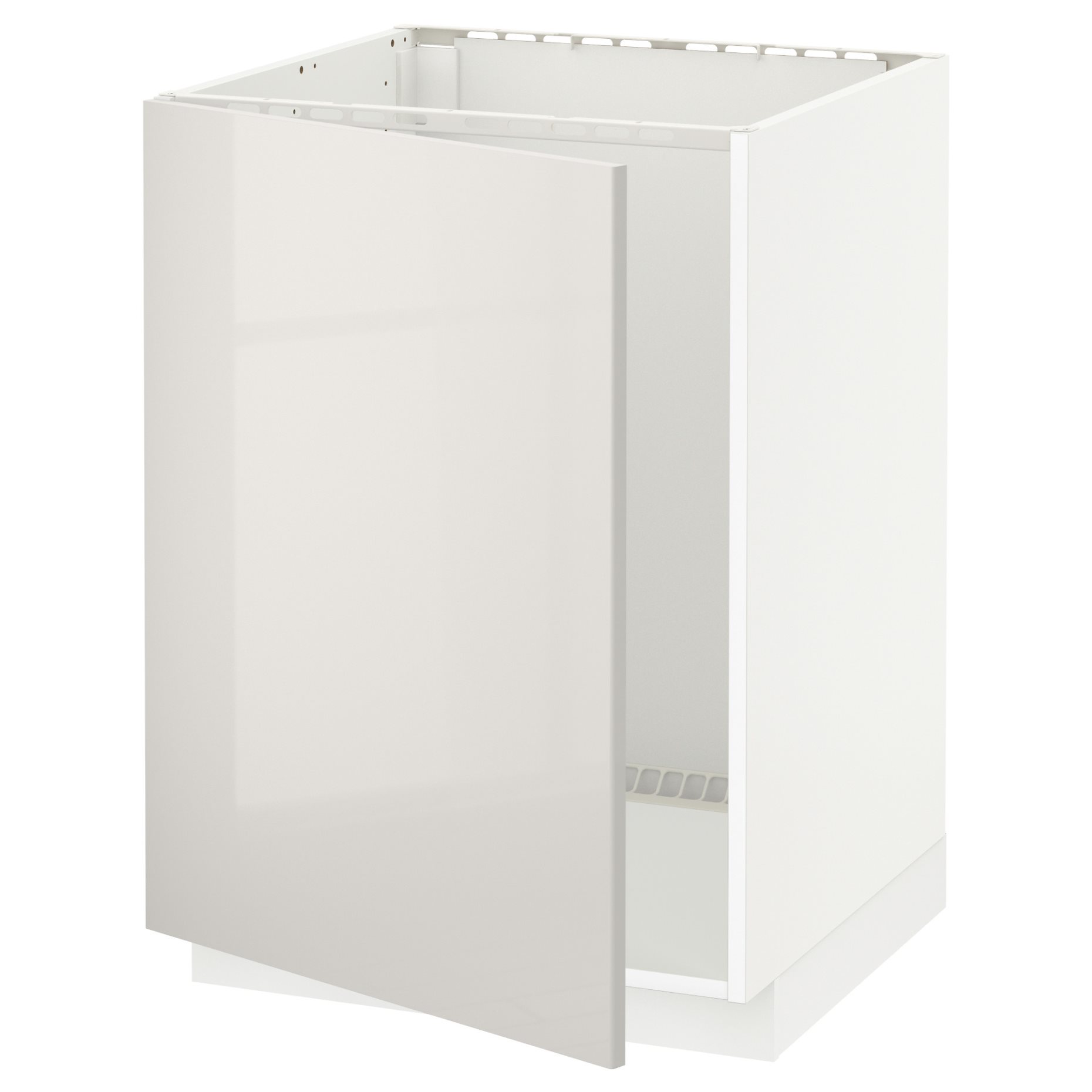 METOD, base cabinet for sink, 60x60 cm, 994.656.46