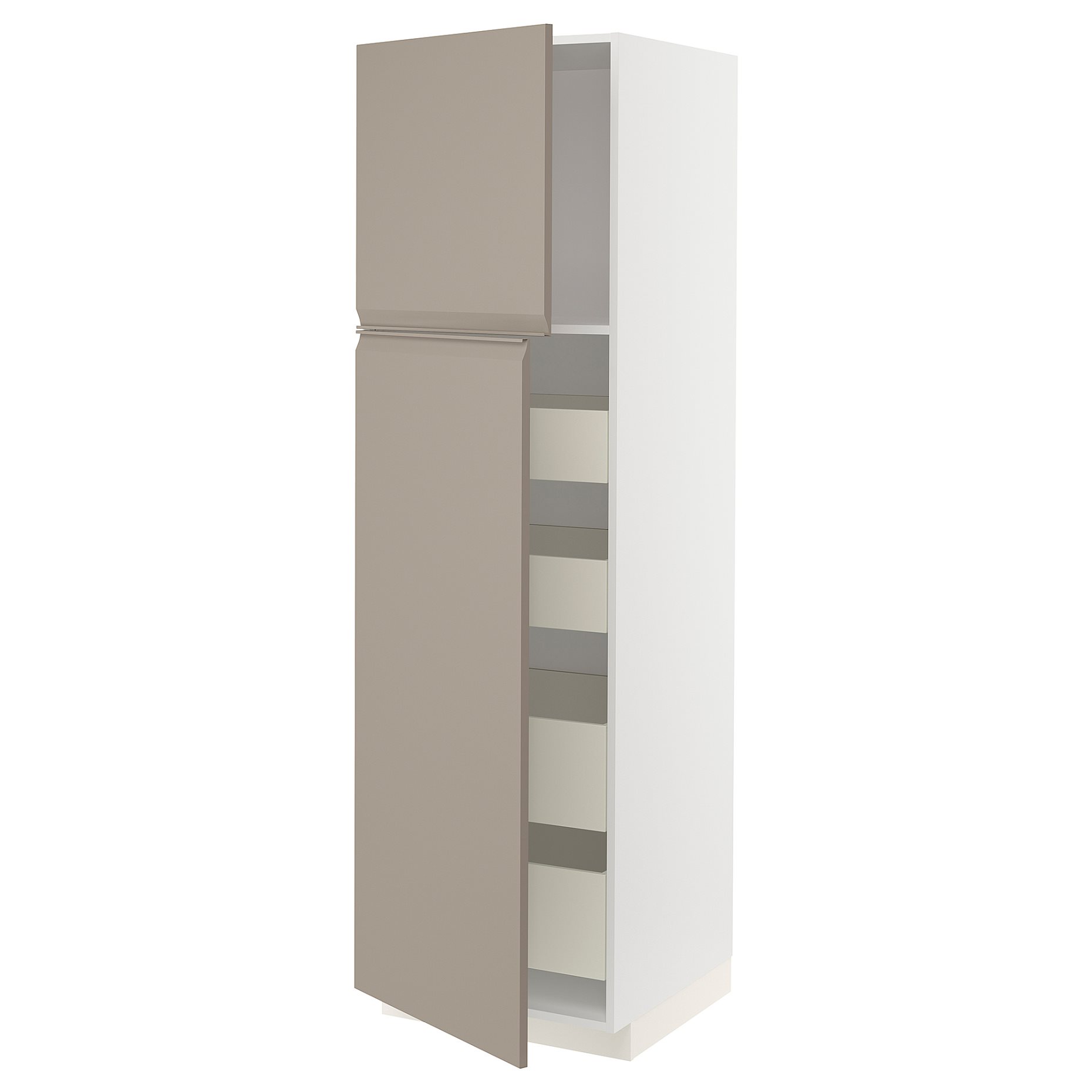 METOD, high cabinet with 2 doors/4 drawers, 60x60x200 cm, 994.923.91