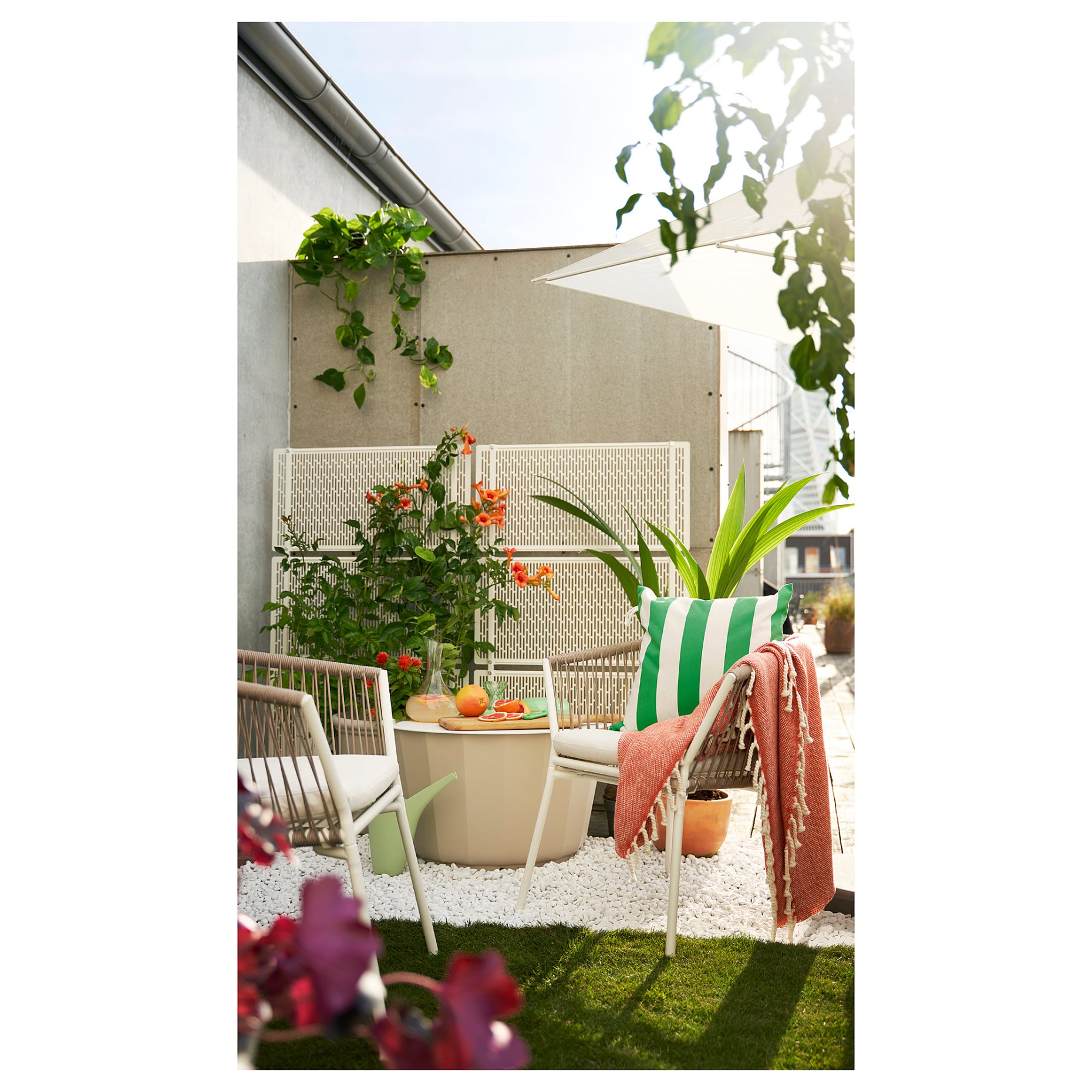 SEGERÖN, chair with armrests, outdoor, 994.948.42