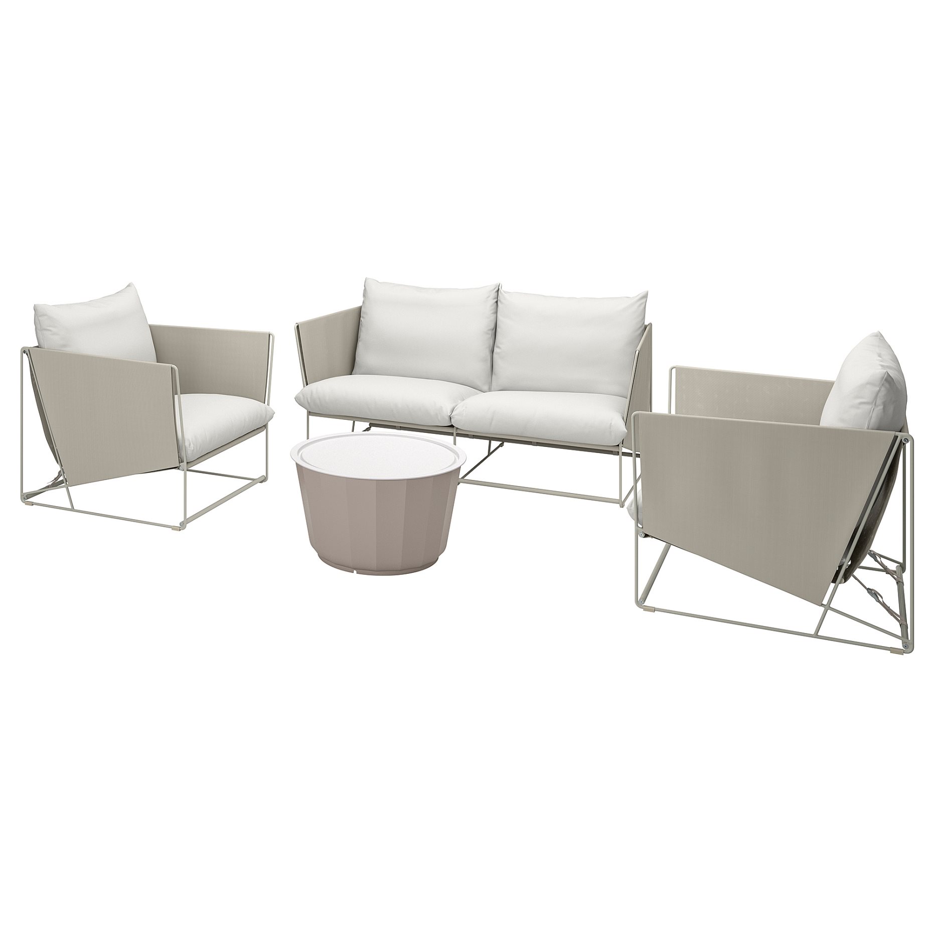 HAVSTEN/LAGASKAR, 4-seat conversation set, outdoor, 994.950.78