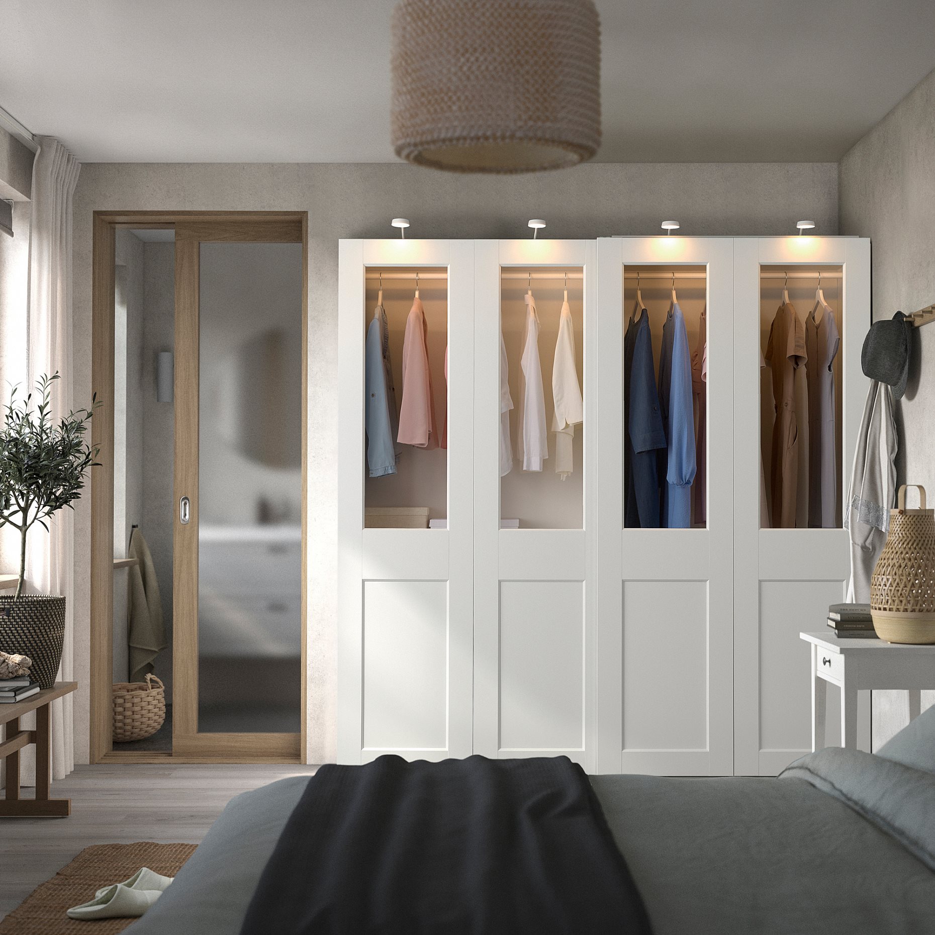 PAX/GRIMO, wardrobe combination, 200x66x201 cm, 995.030.35