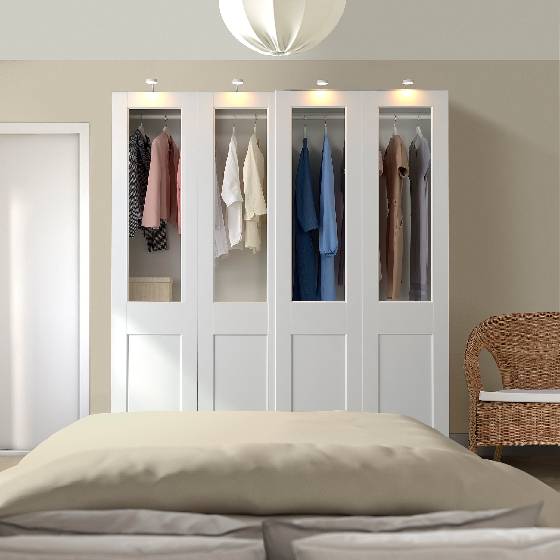 PAX/GRIMO, wardrobe combination, 200x66x201 cm, 995.030.35