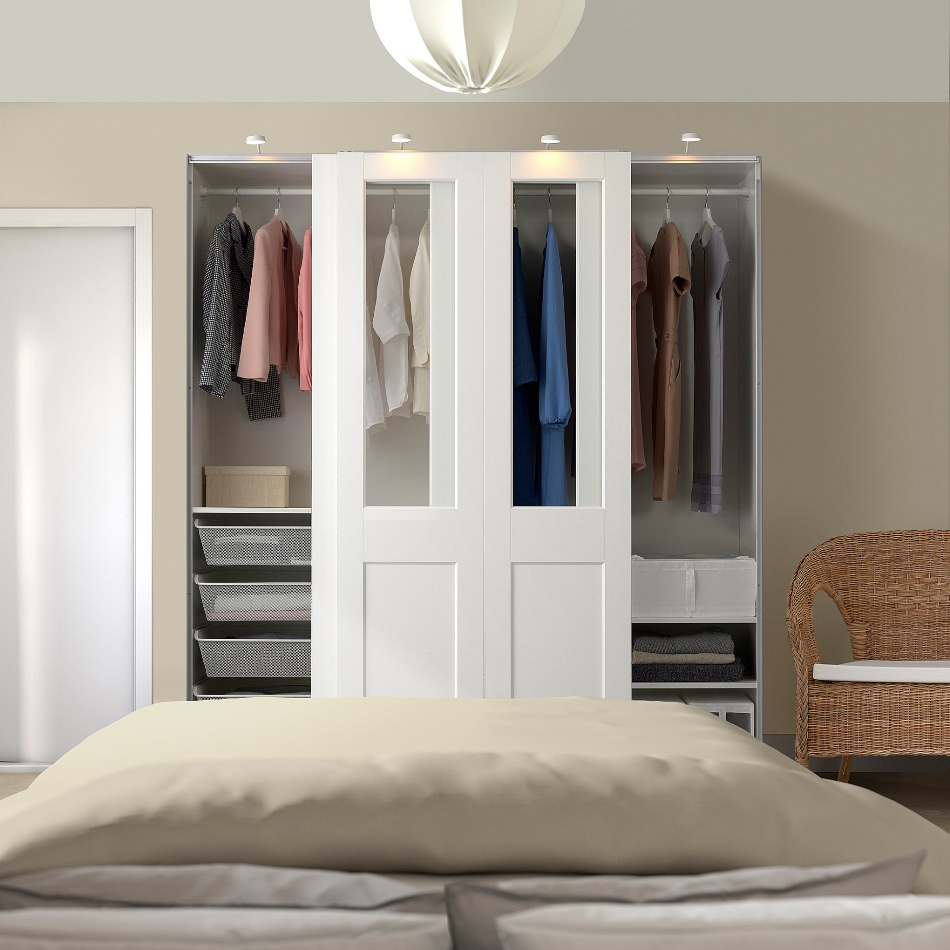 PAX/GRIMO, wardrobe combination, 200x66x201 cm, 995.030.35