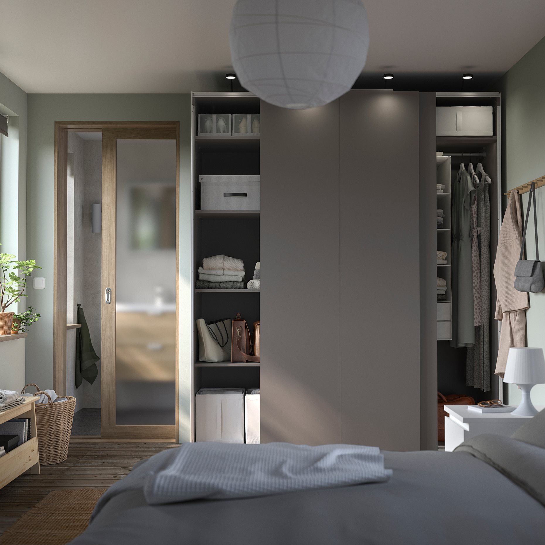 PAX/HASVIK, wardrobe combination, 200x66x236 cm, 995.031.58