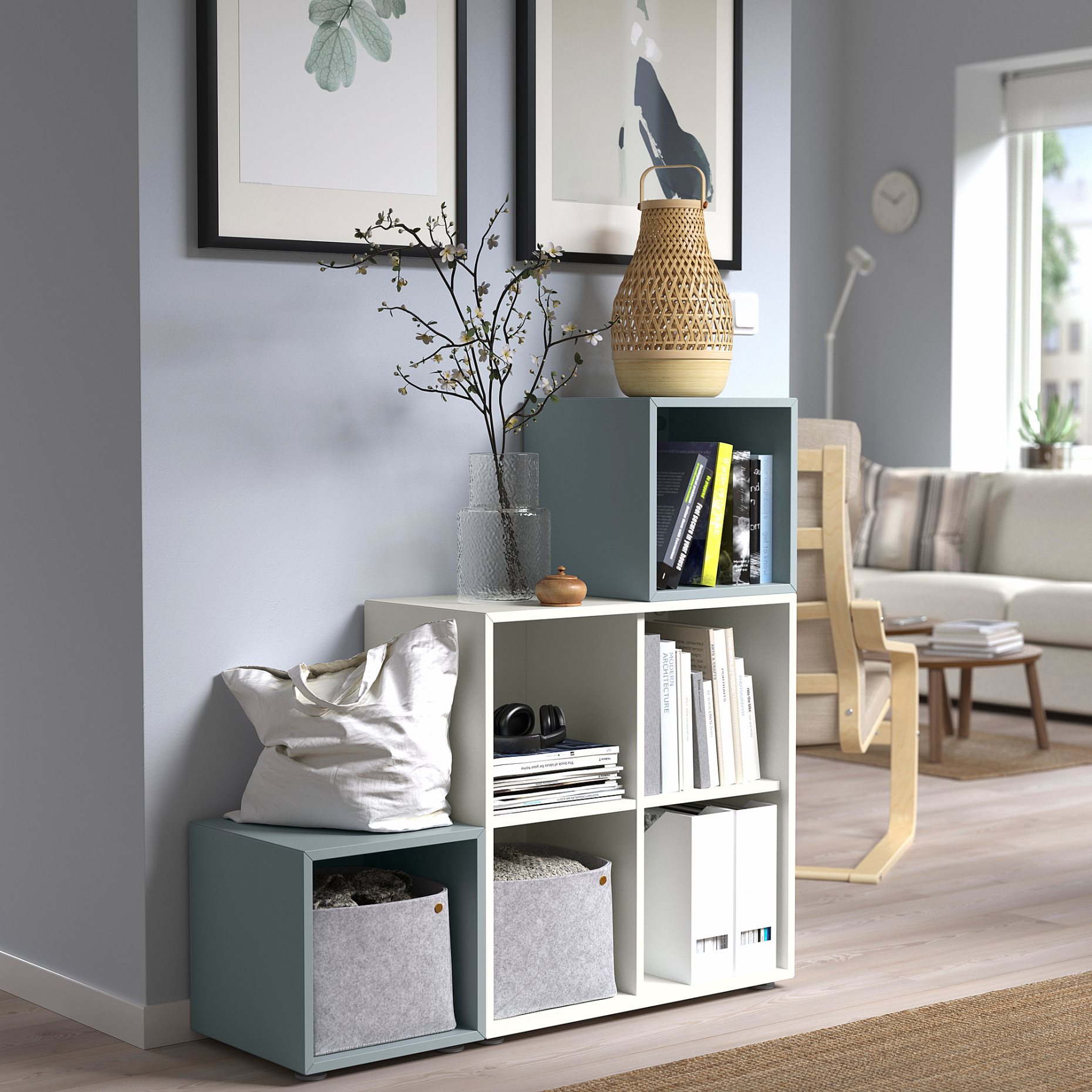 EKET, cabinet combination with legs, 105x35x107 cm, 995.217.46