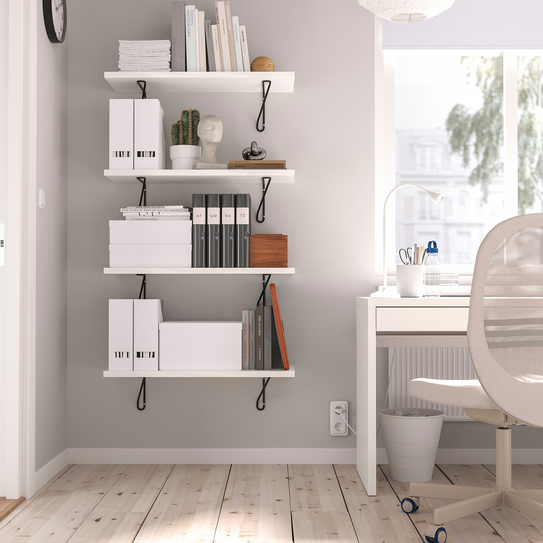 BERGSHULT/FORLAGGARE, wall shelf, 80x30 cm, 995.727.93