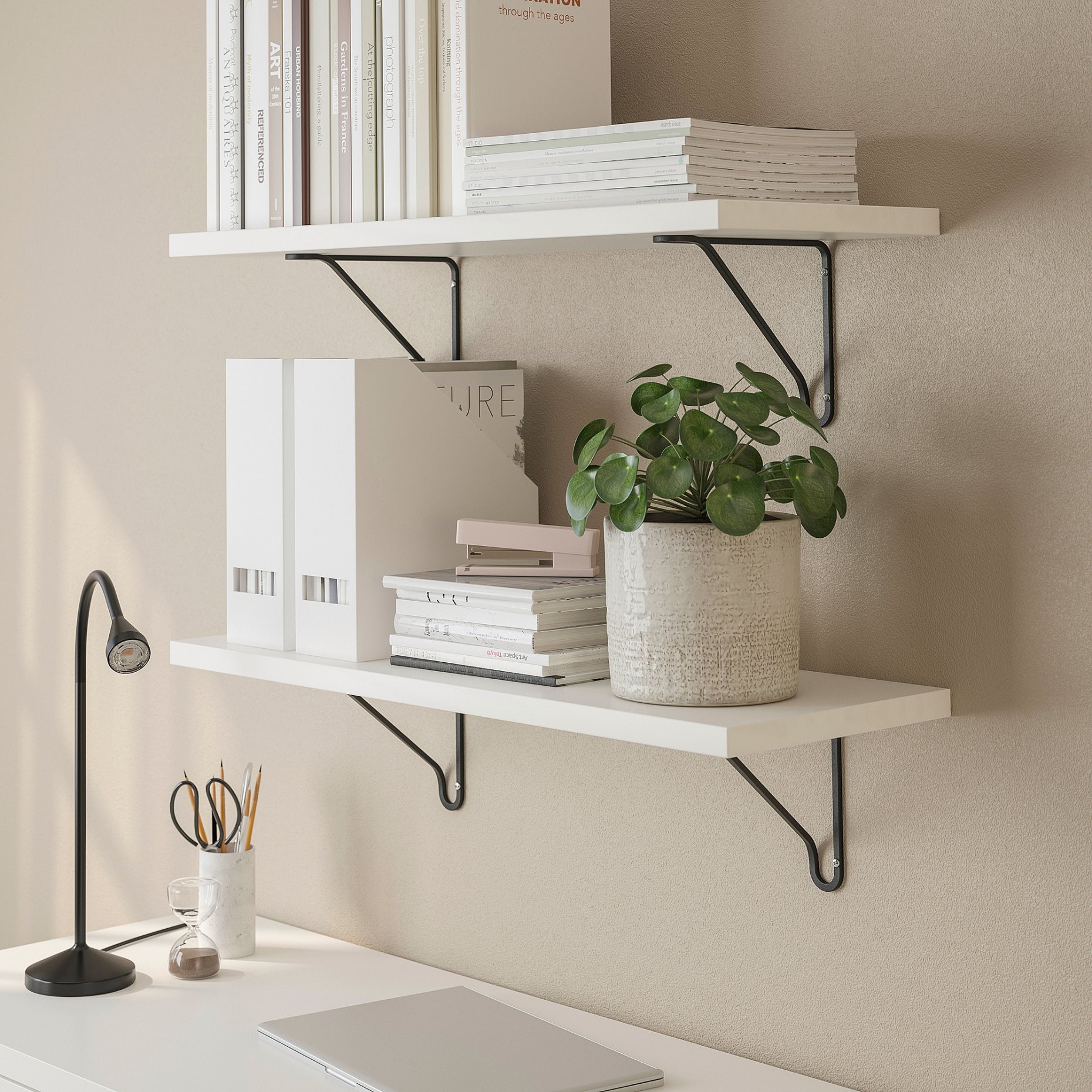 BERGSHULT/FORLAGGARE, wall shelf, 80x30 cm, 995.727.93