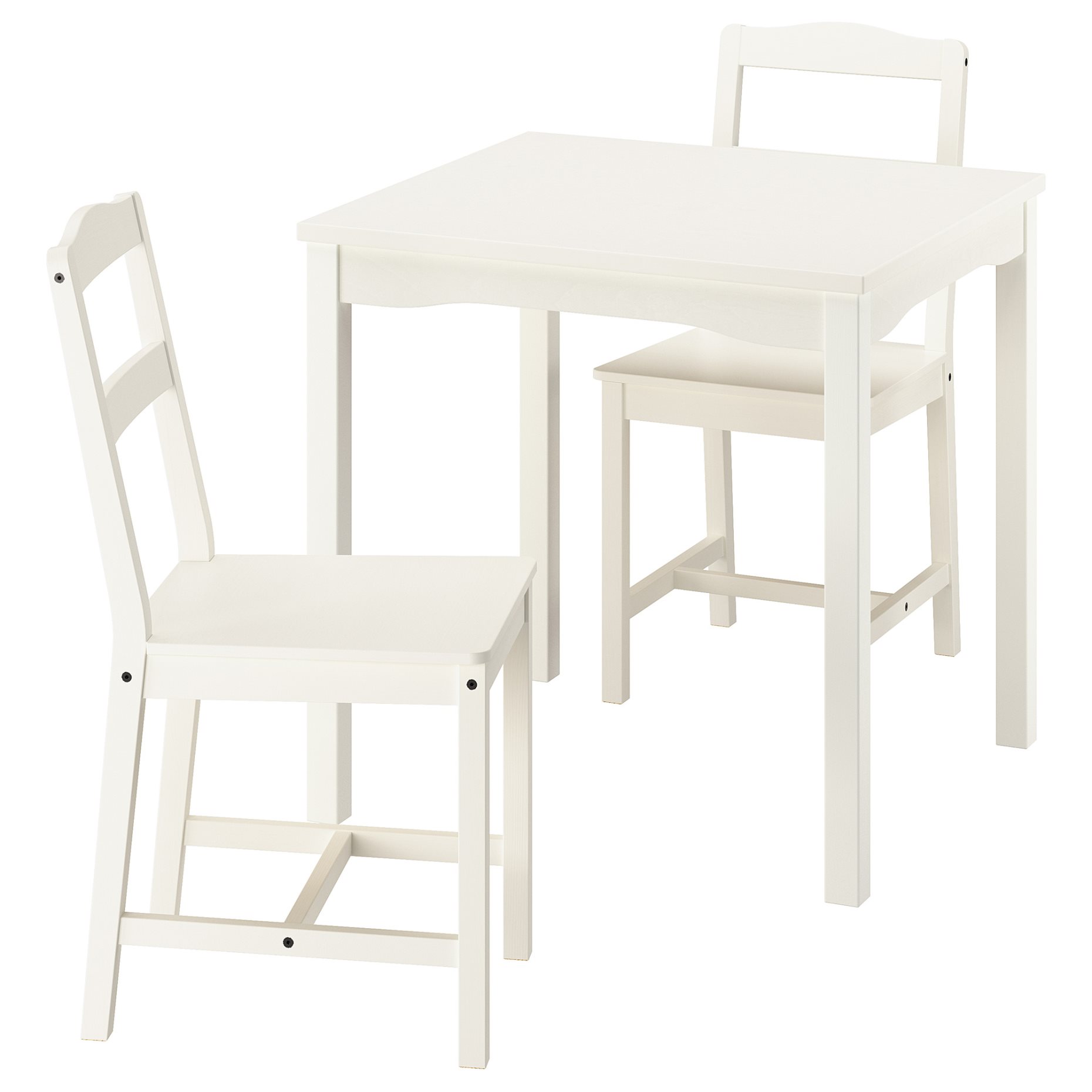 HAUGA/HAUGA, table and 2 chairs, 74x74 cm, 995.748.53