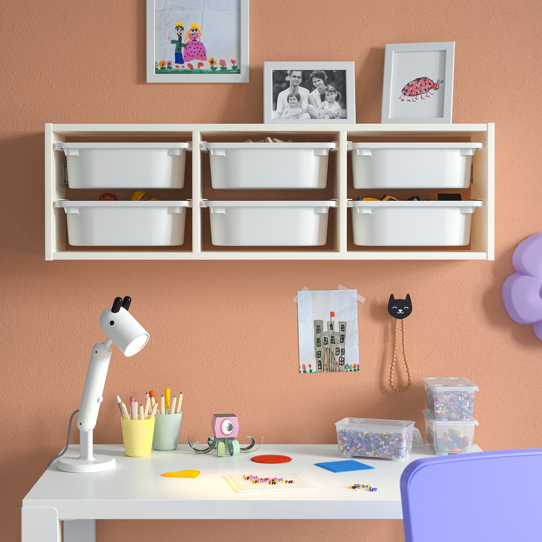 TROFAST, wall storage, 99x21x30 cm, 995.754.90