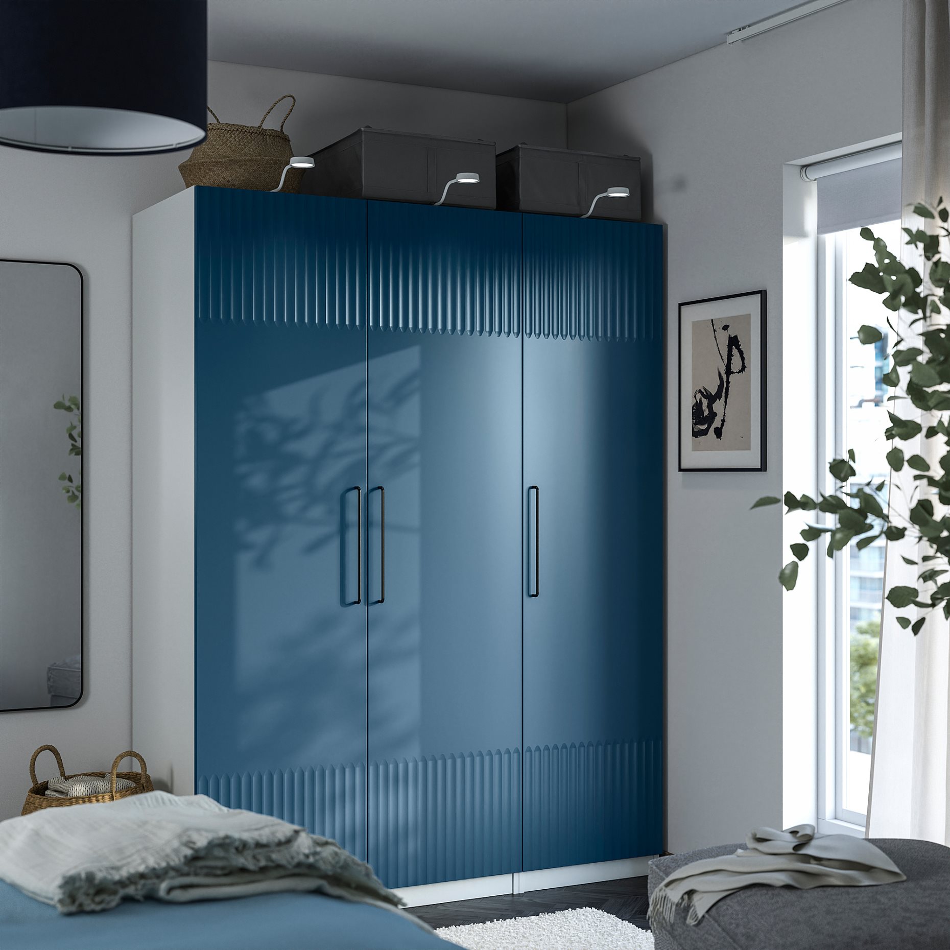 PAX/FYRUDDEN, wardrobe combination, 150x58x201 cm, 995.816.17