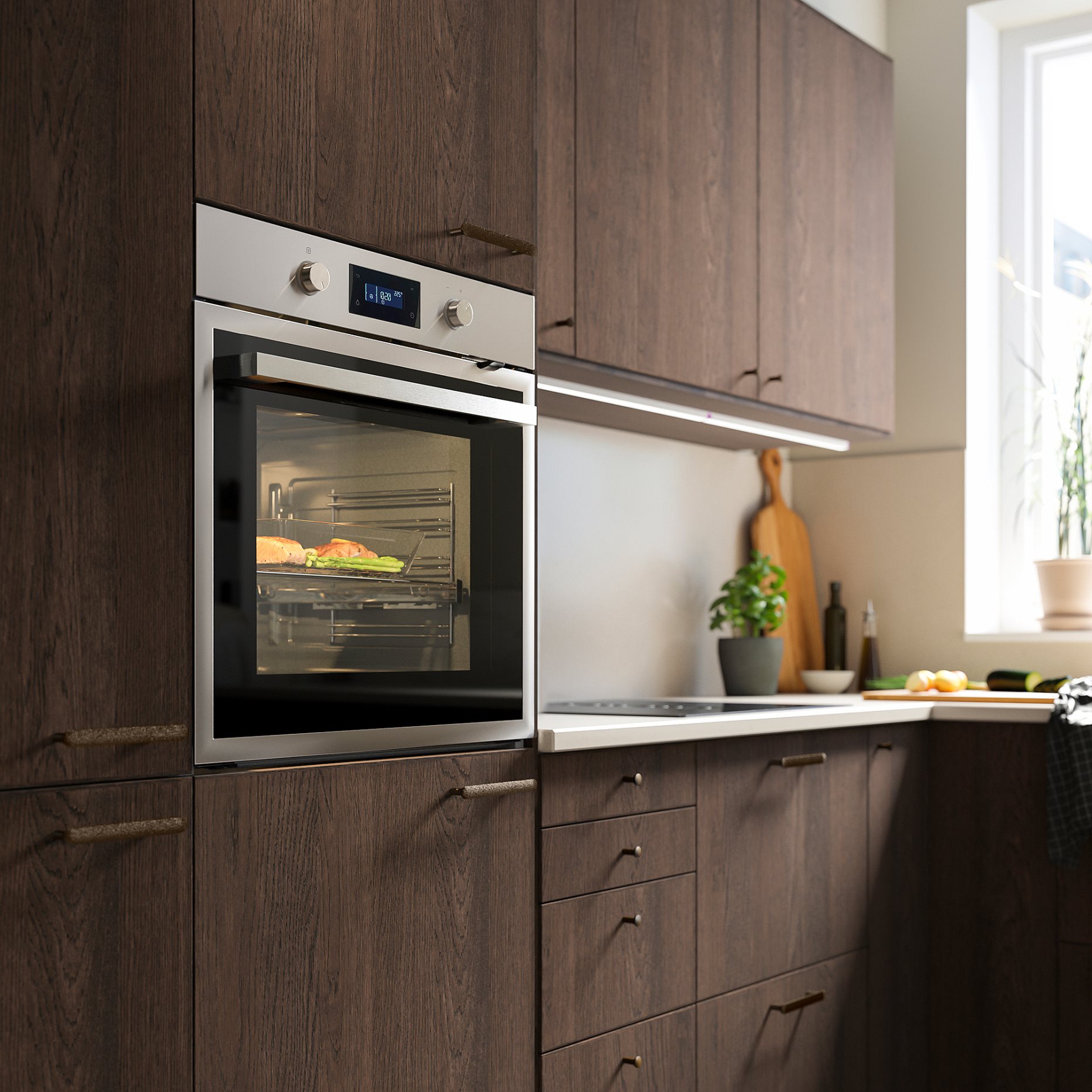 ANRÄTTA, φούρνος με αερόθερμο, λειτουργία πυρόλυσης, 004.117.18