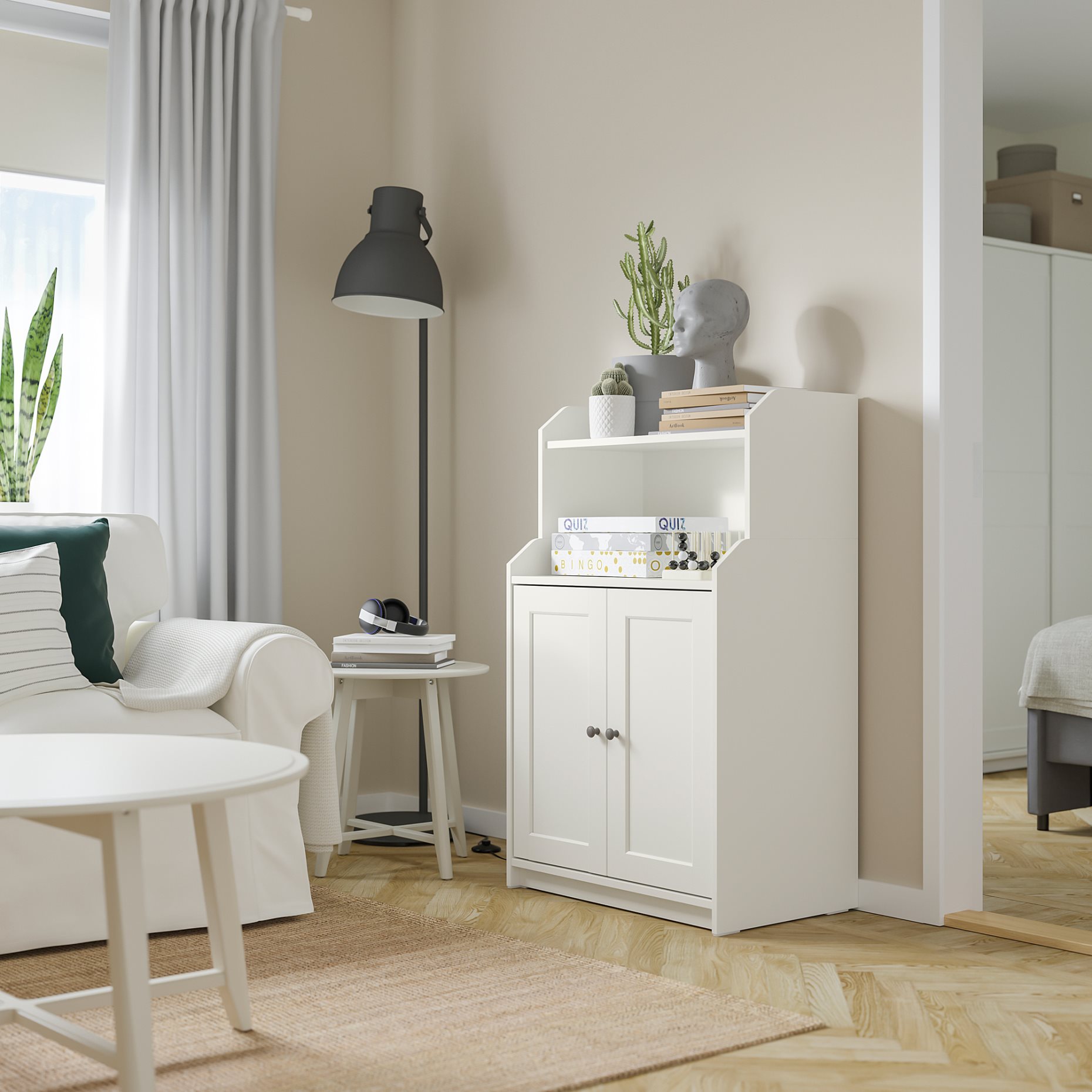 HAUGA, cabinet with 2 doors, 70x116 cm, 004.150.52