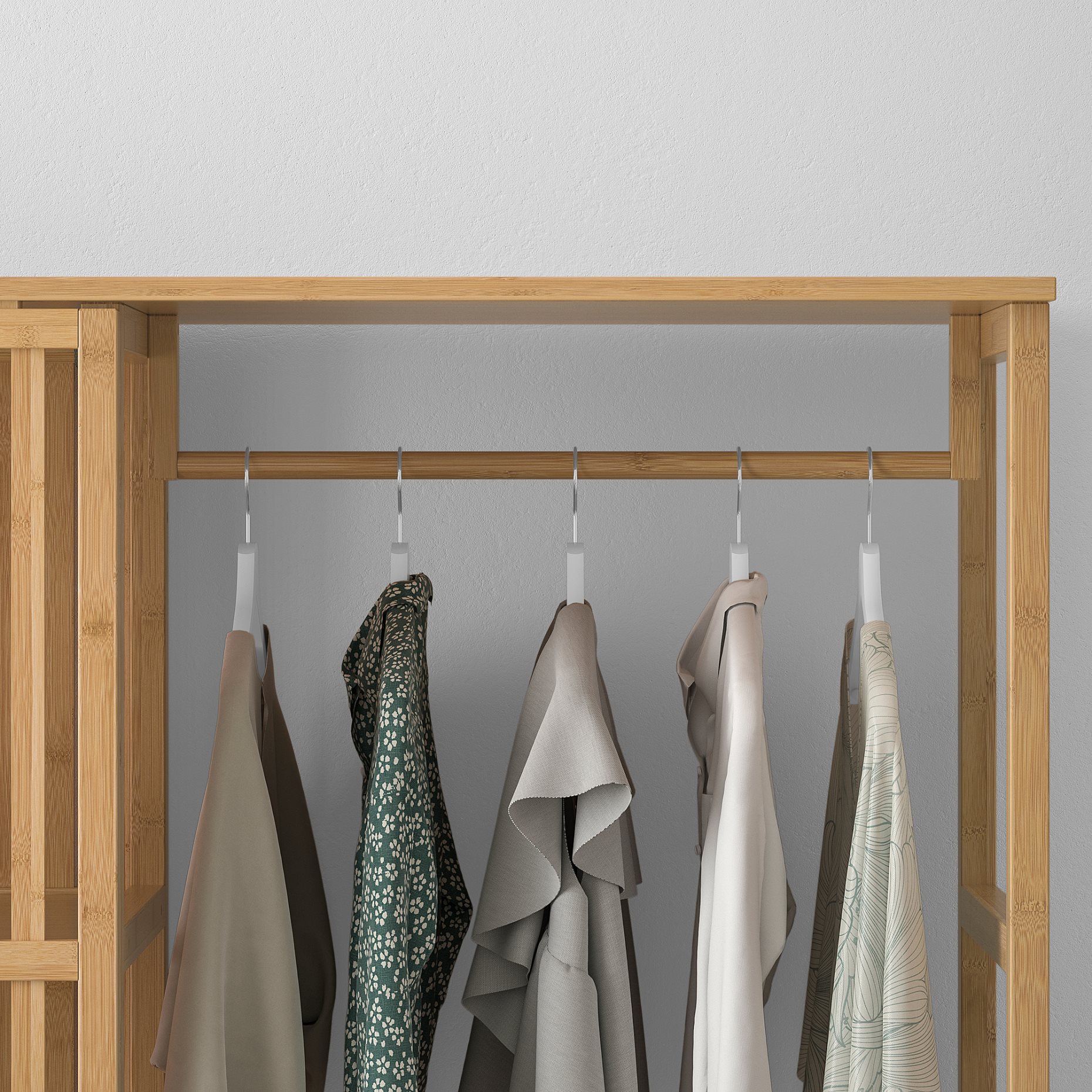 NORDKISA, open wardrobe with sliding door, 004.394.68