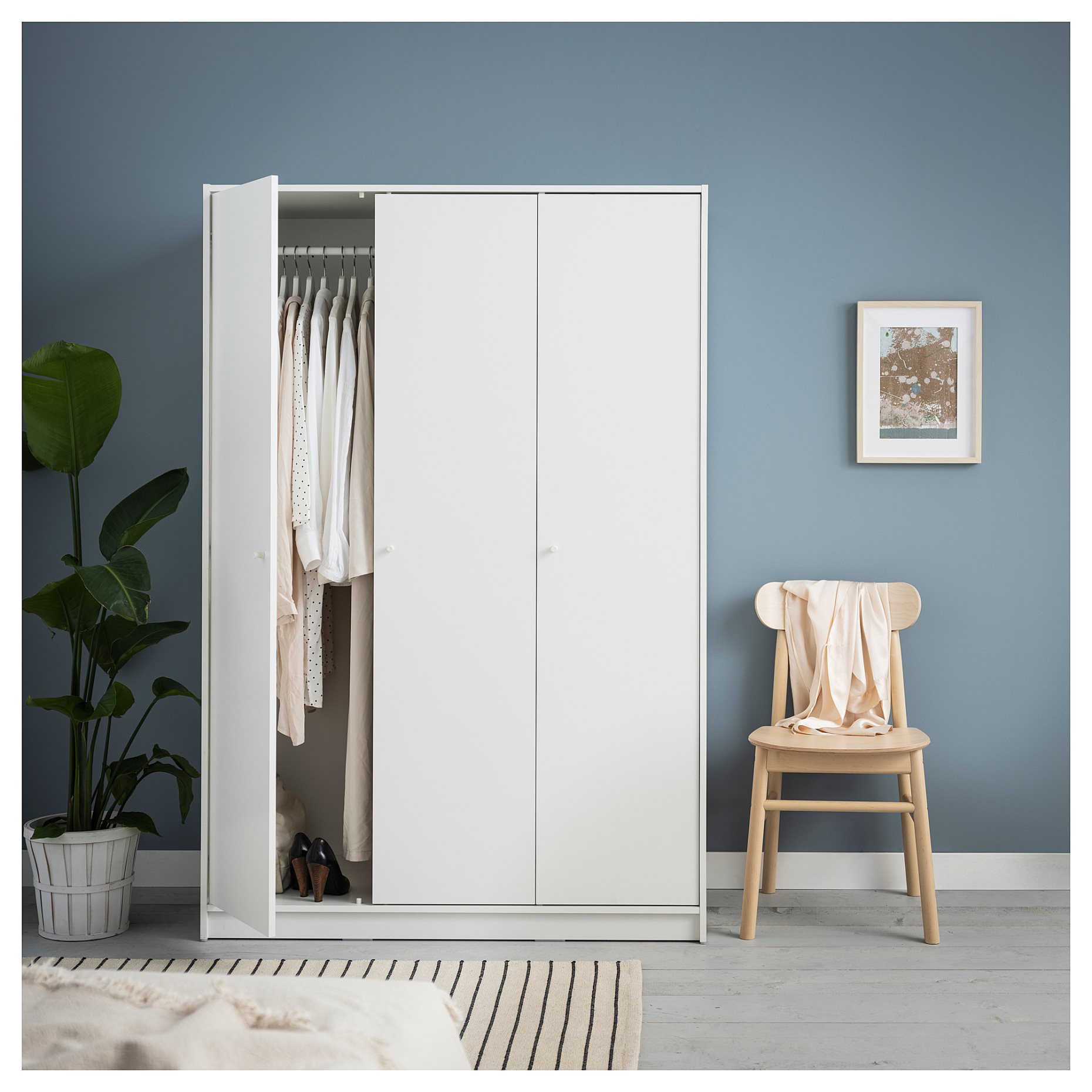 KLEPPSTAD, wardrobe with 3 doors, 004.417.58