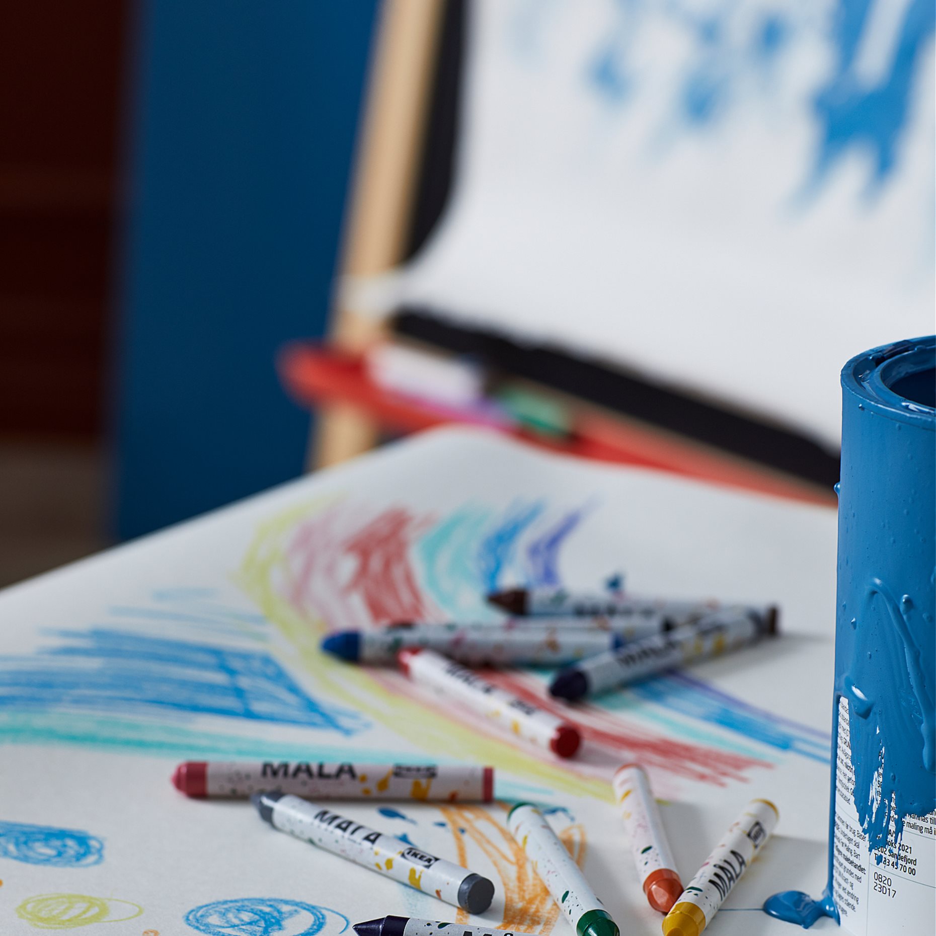 MÅLA, wax crayon, 12 pack, 004.555.47