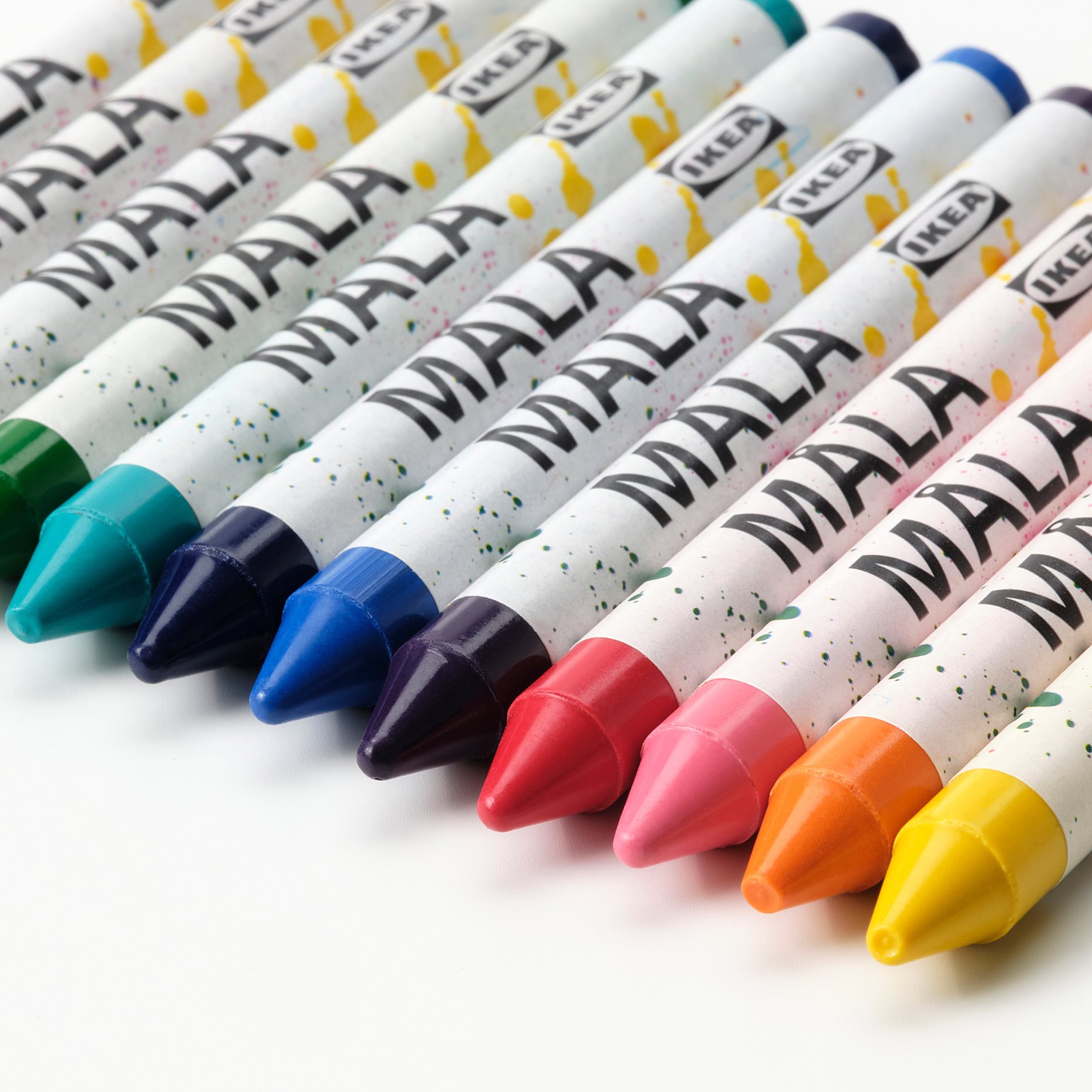 MÅLA, wax crayon, 12 pack, 004.555.47