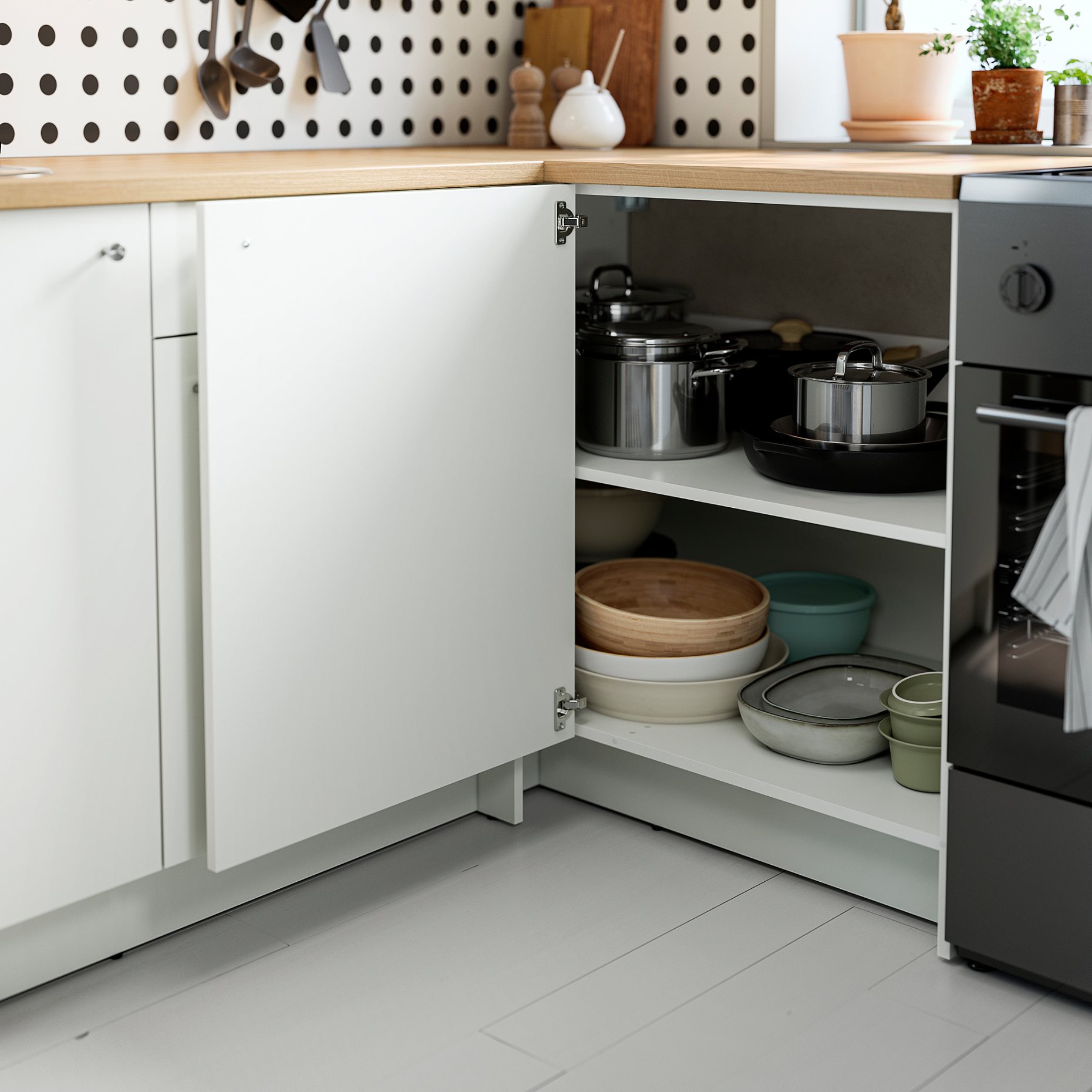 KNOXHULT, corner base cabinet, 100x91 cm, 004.861.29