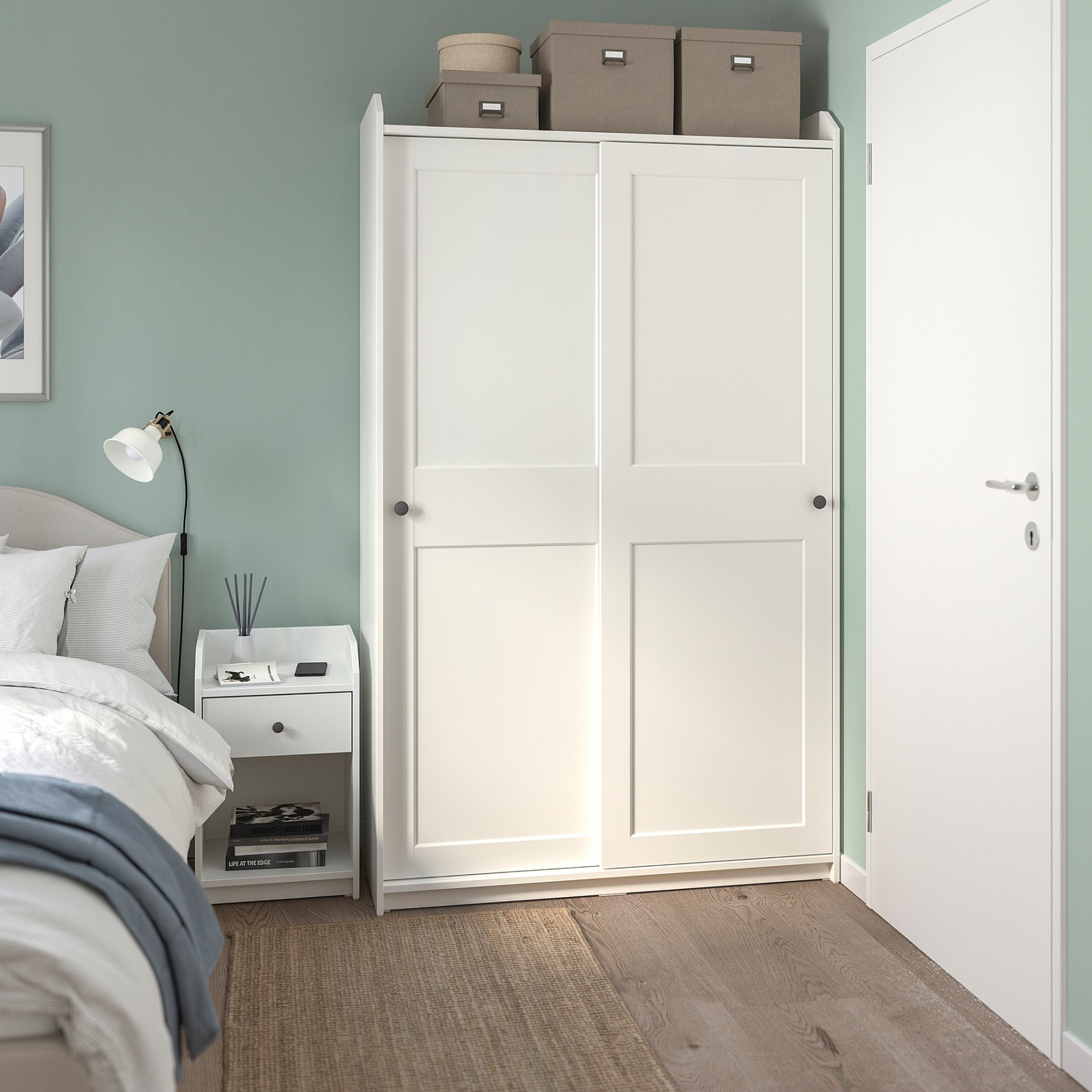HAUGA, bedside table, 40x36 cm, 004.889.63