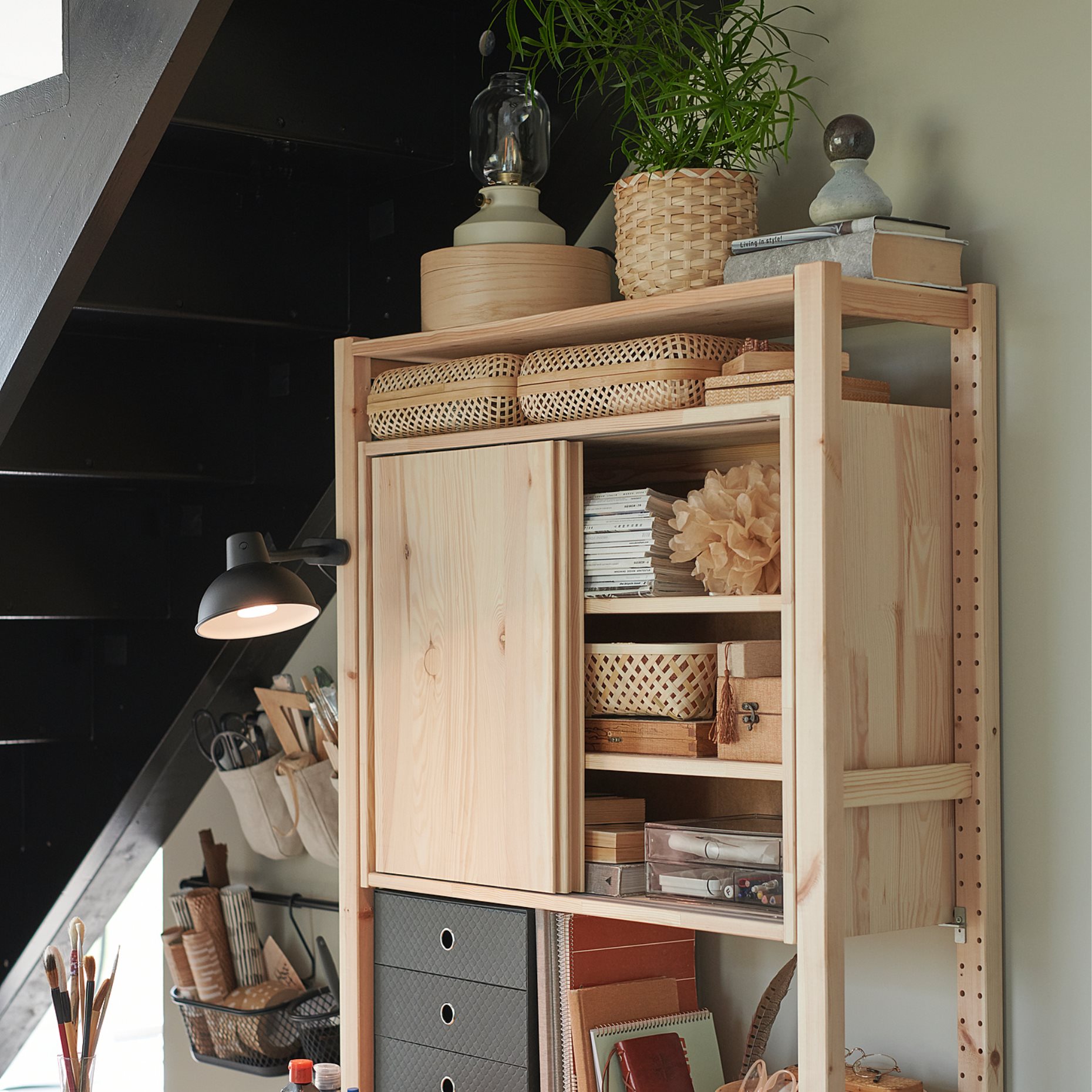 IVAR, ντουλάπι με συρόμενες πόρτες, 80x30x60 cm, 004.943.94