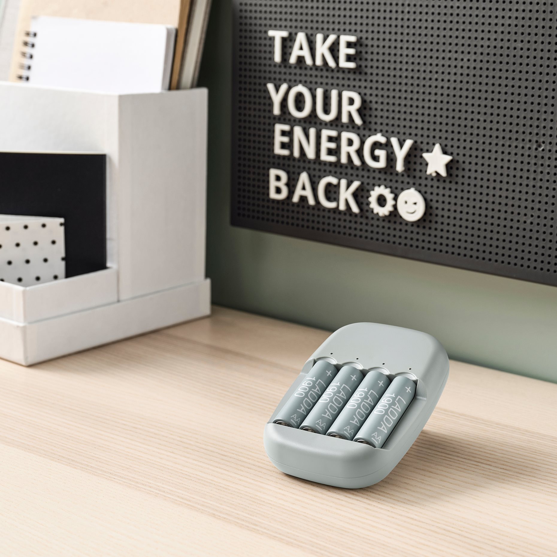 LADDA, rechargeable battery HR6 AA 1.2V, 4 pack, 005.098.14