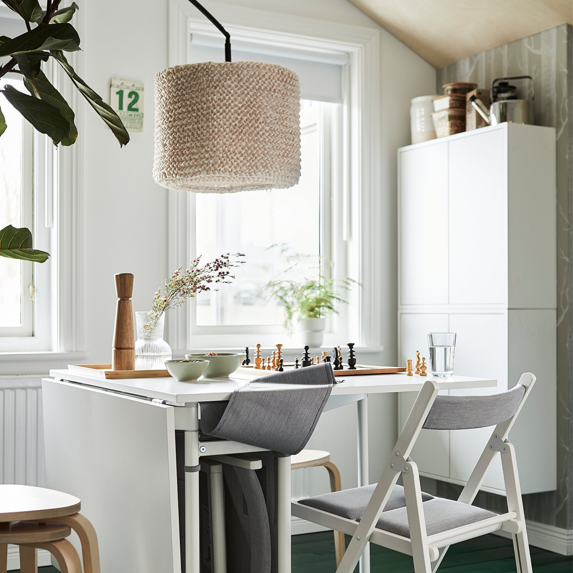 KALLHÄLL, gateleg table with storage, 005.112.23