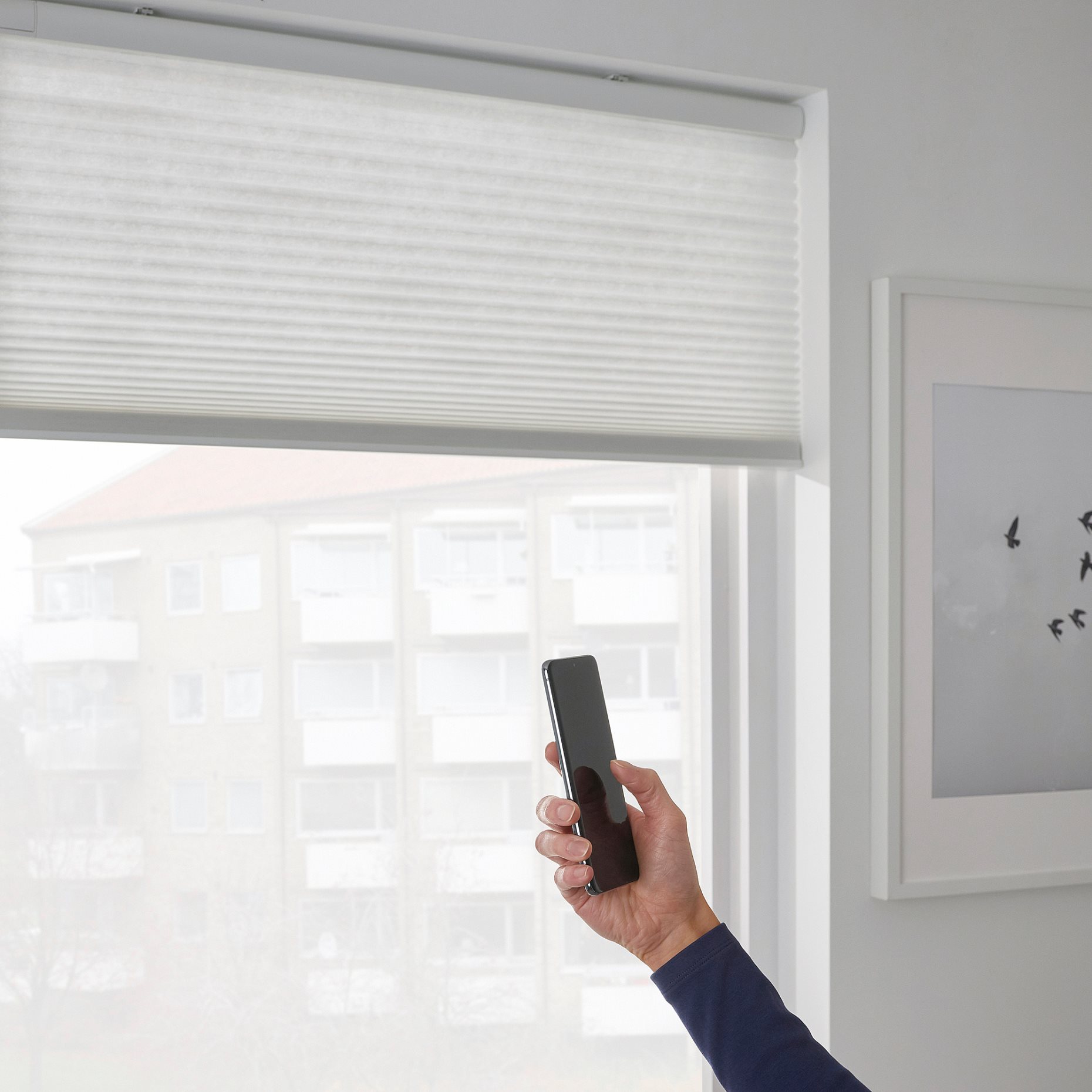 PRAKTLYSING, cellular blind wireless/battery-operated, 120x195 cm, 005.142.26