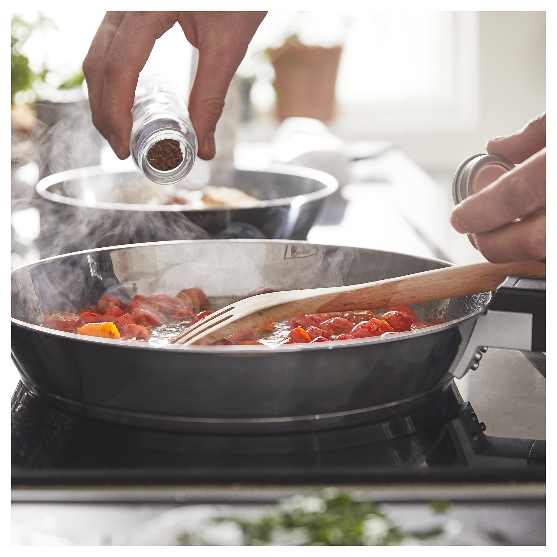 SLATROCKA, 4-piece cookware kit with detachable handle, 005.605.86