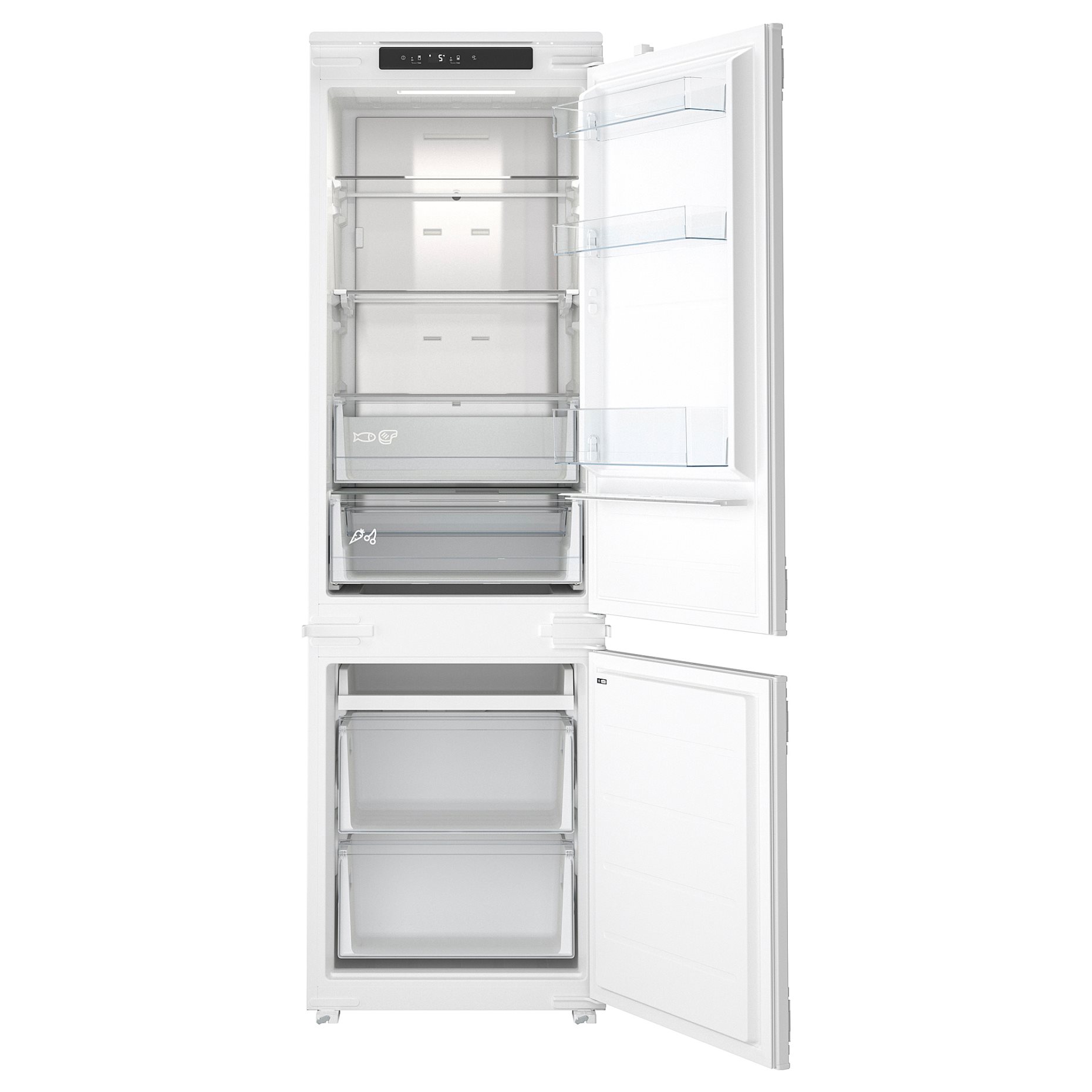 ÖVERNÄS, ψυγείο/καταψύκτης/IKEA 700 εντοιχιζόμενο, 193/74 l, 005.730.46