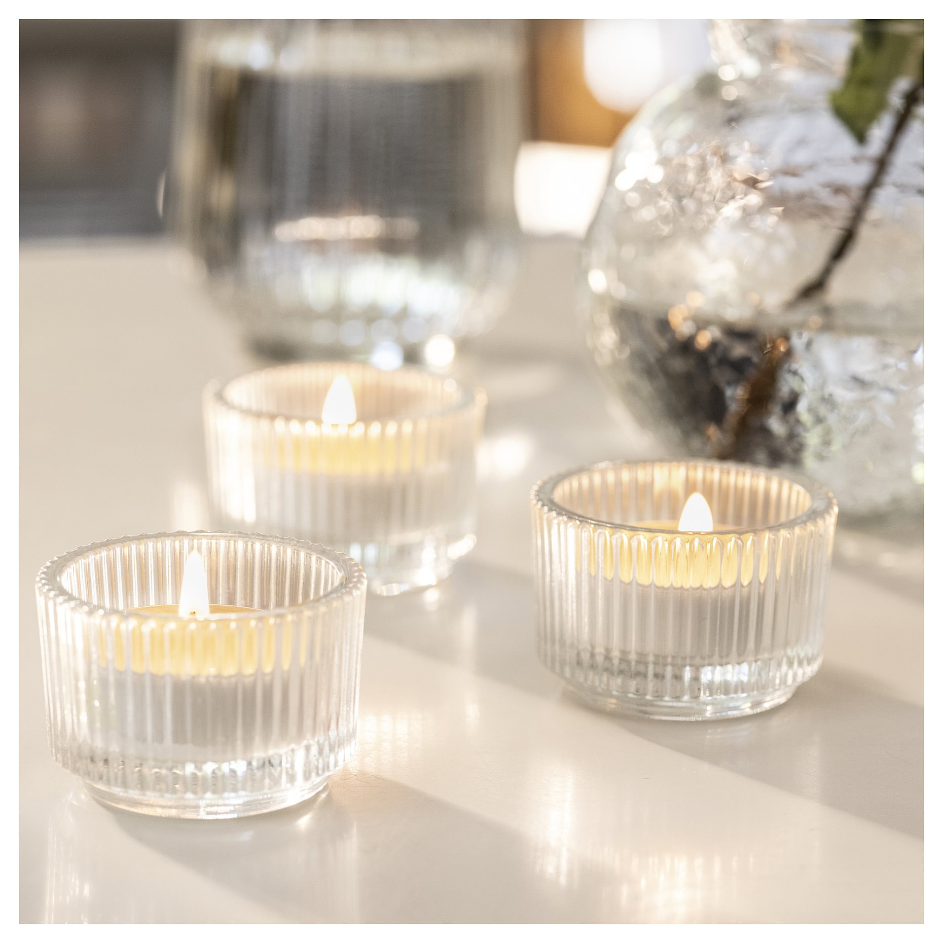 LOVSKOGSLUND, scented tealight/apple, 3.5 hr, 005.821.02