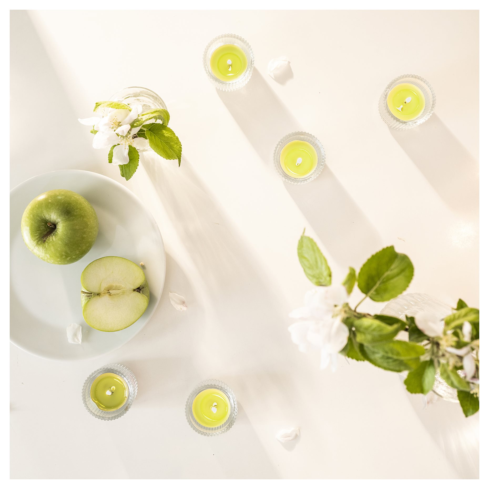 LOVSKOGSLUND, scented tealight/apple, 3.5 hr, 005.821.02
