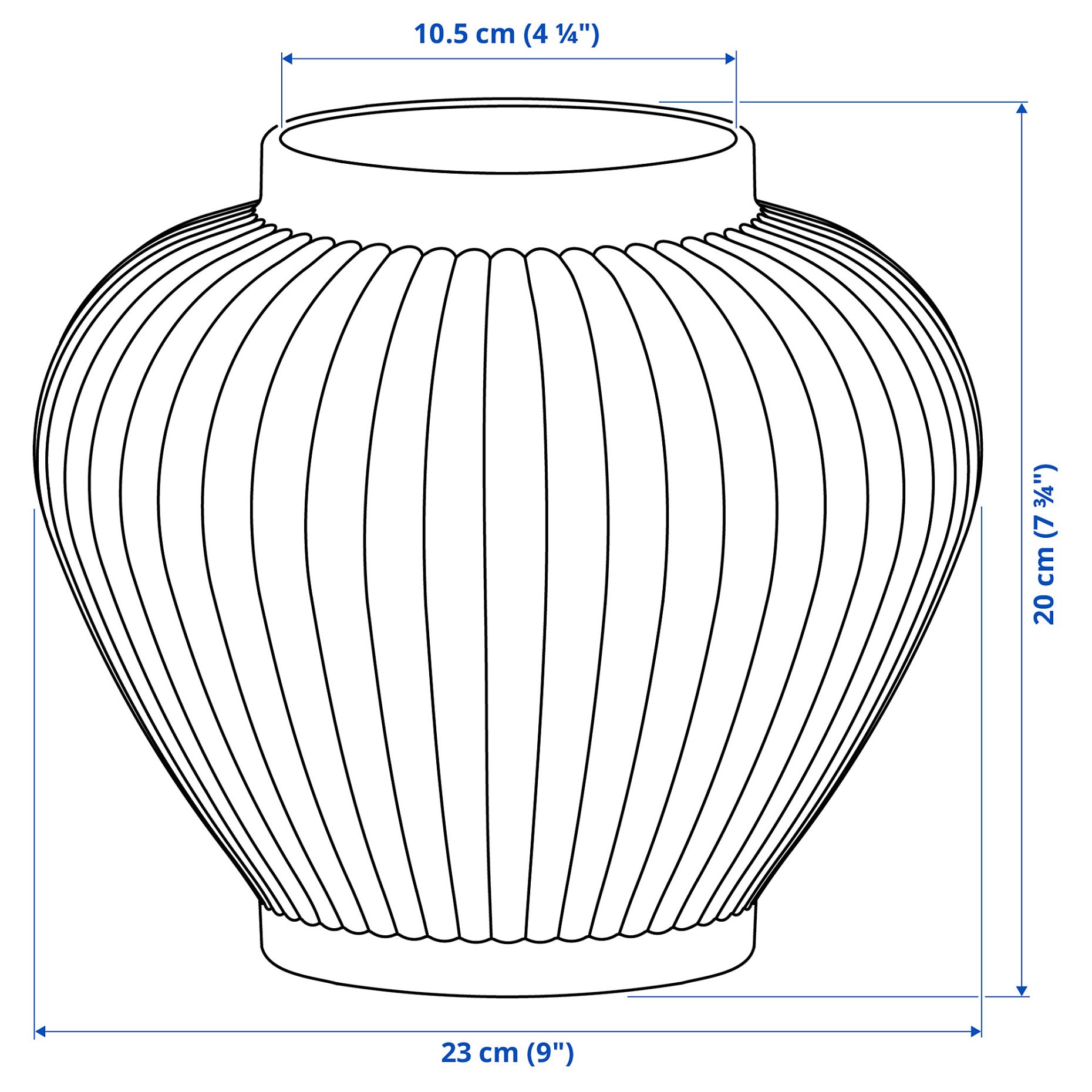 PELARBJÖRK, vase, 20 cm, 006.073.10