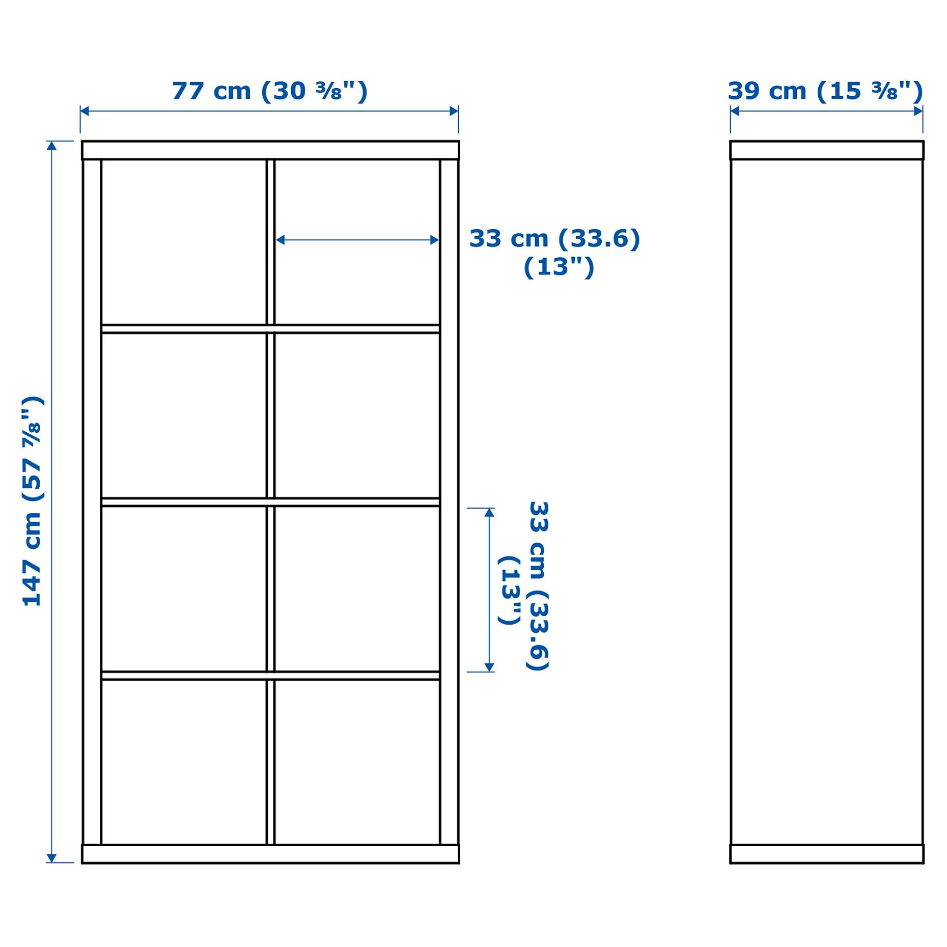 KALLAX, shelving unit with doors, 091.974.36
